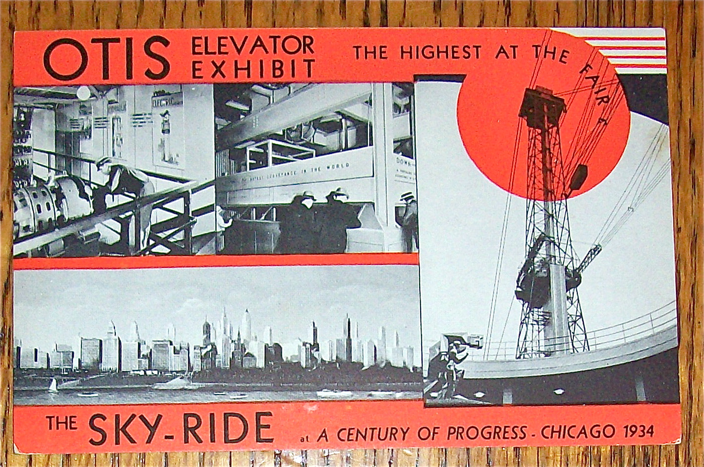 Otis Elevator Exhibit Postcard (Chicago World's Fair)