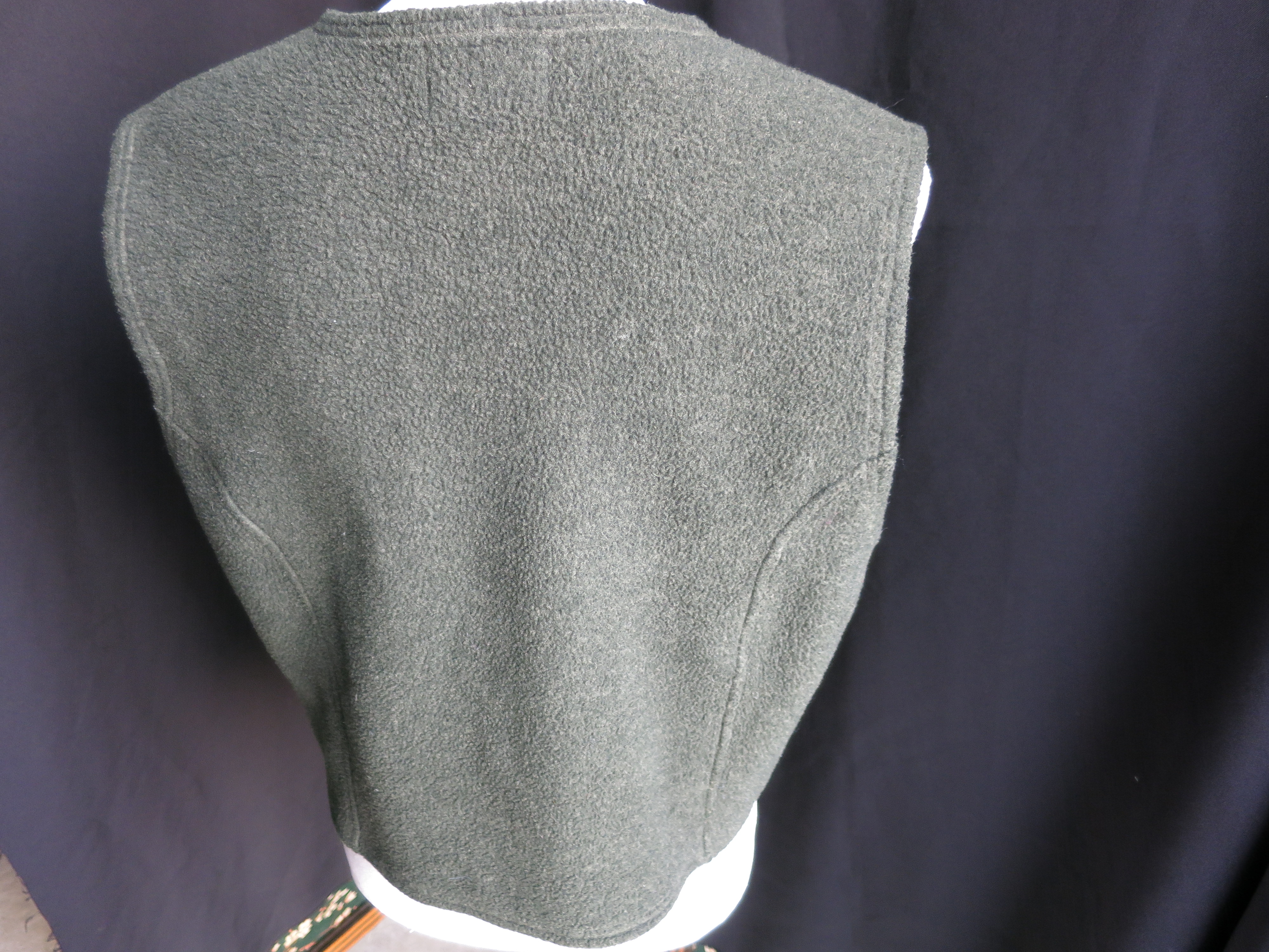 Vintage Summit Dog Green Wool Blend Vest Size M USA