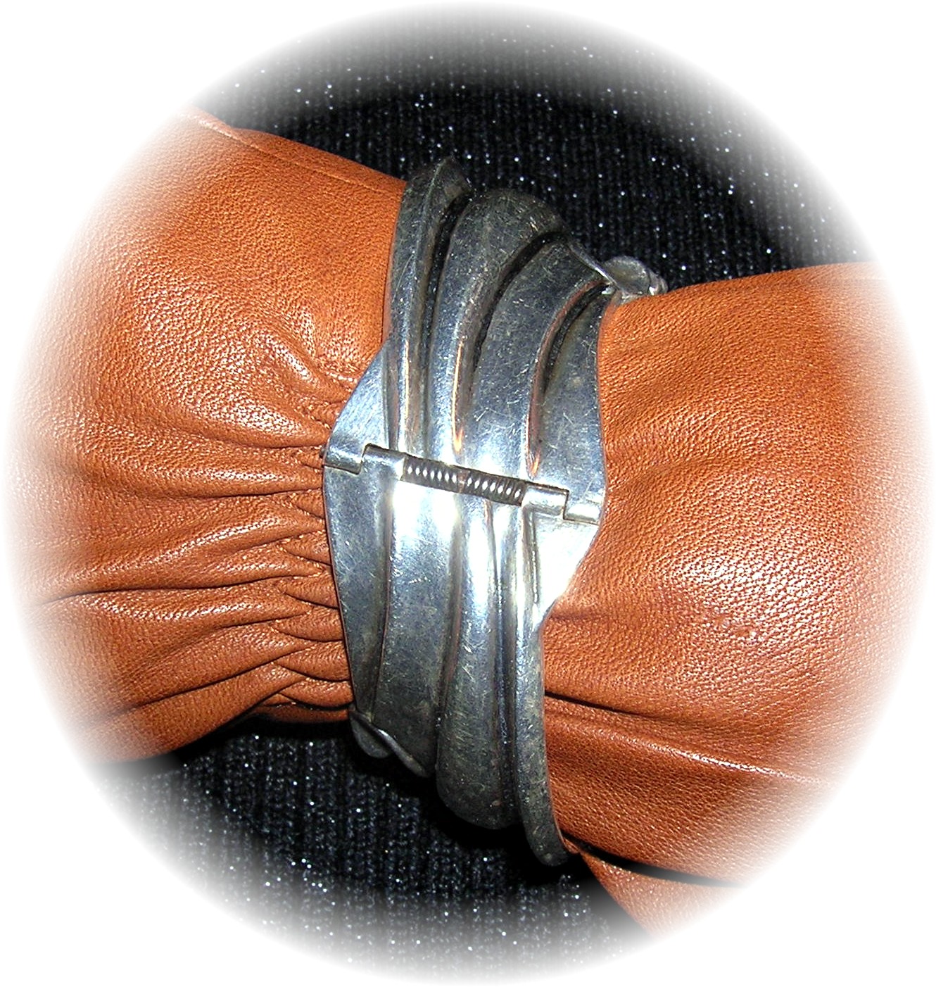 Taxco Mexico Margot Sterling Silver Clamper Bracelet