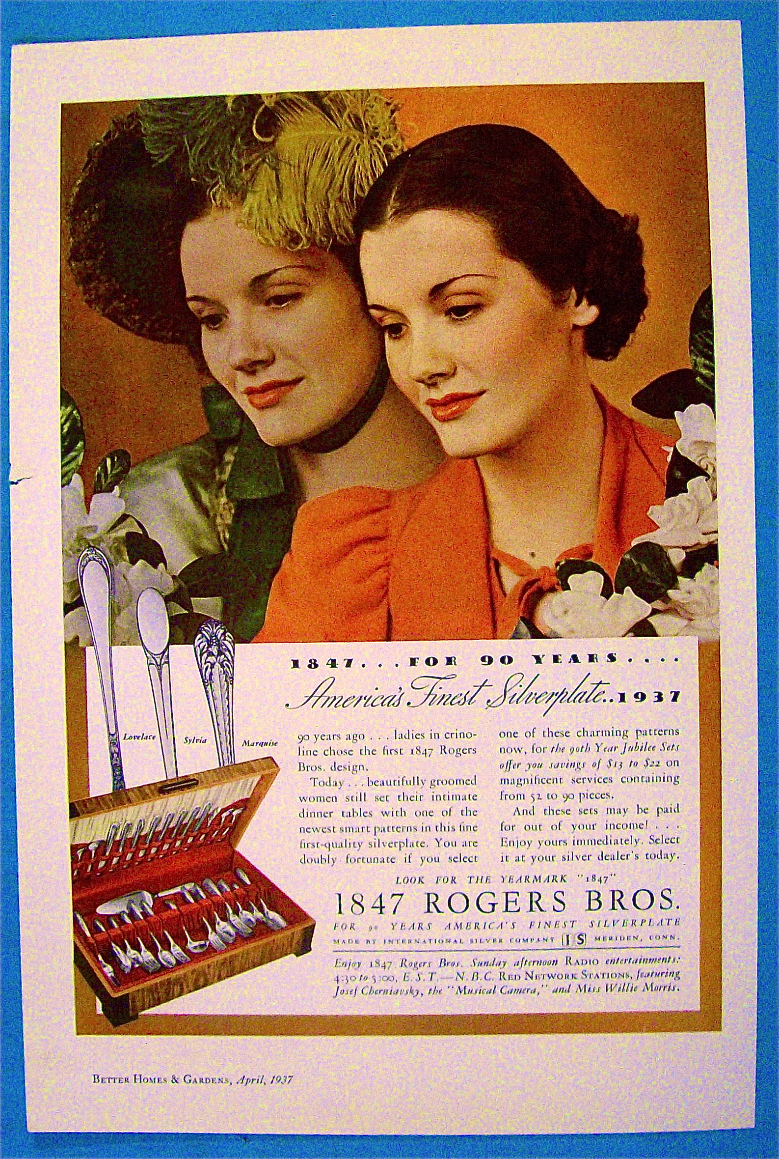 1937 1847 Rogers Bros. Silverplate w/3 Different Styles