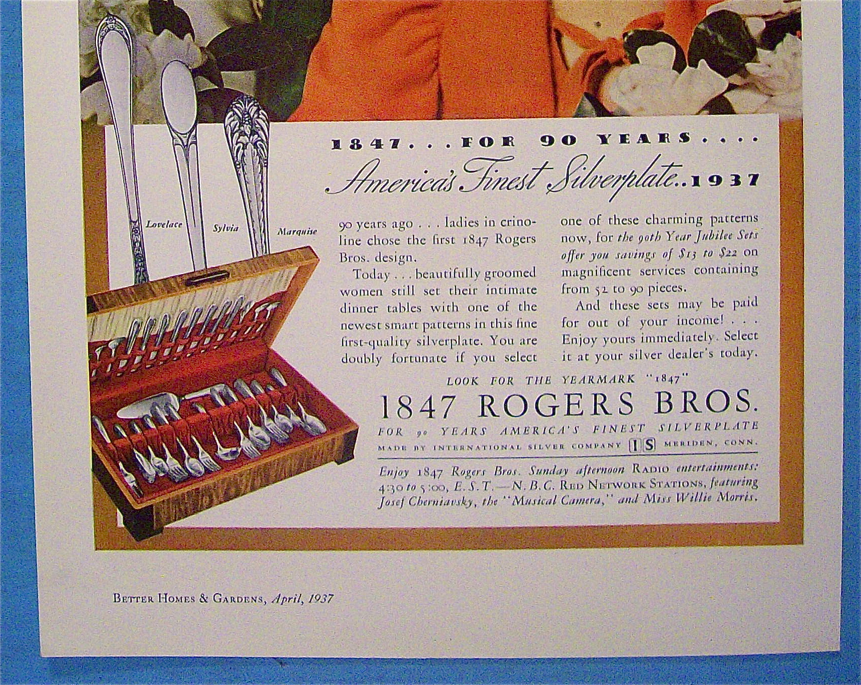 1937 1847 Rogers Bros. Silverplate w/3 Different Styles