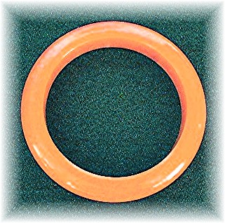 Bakelite Bangle Bracelet Bright Tangerine