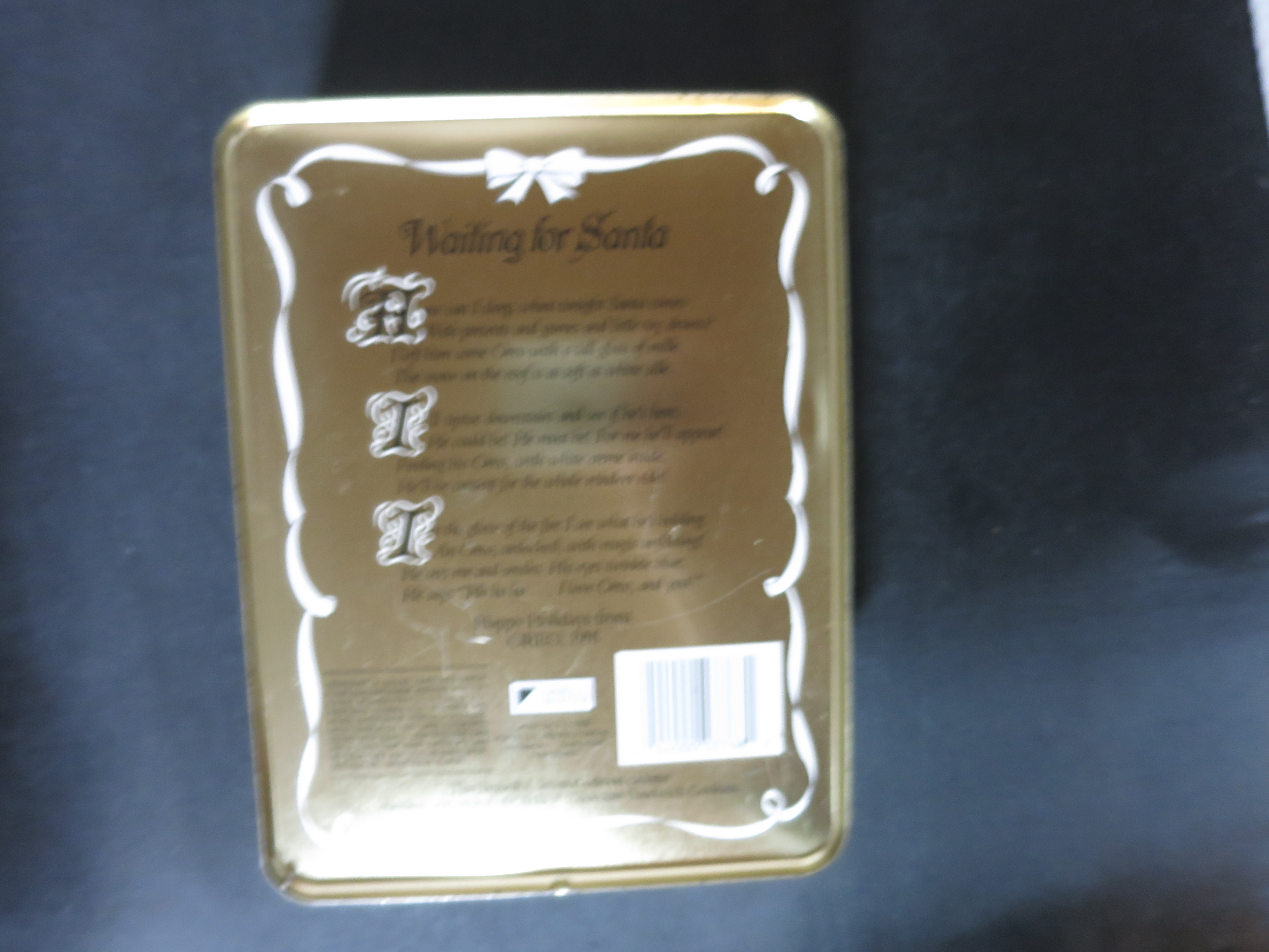 Oreo Cookie Tin Unlock the Magic 1991 Nabisco Holiday