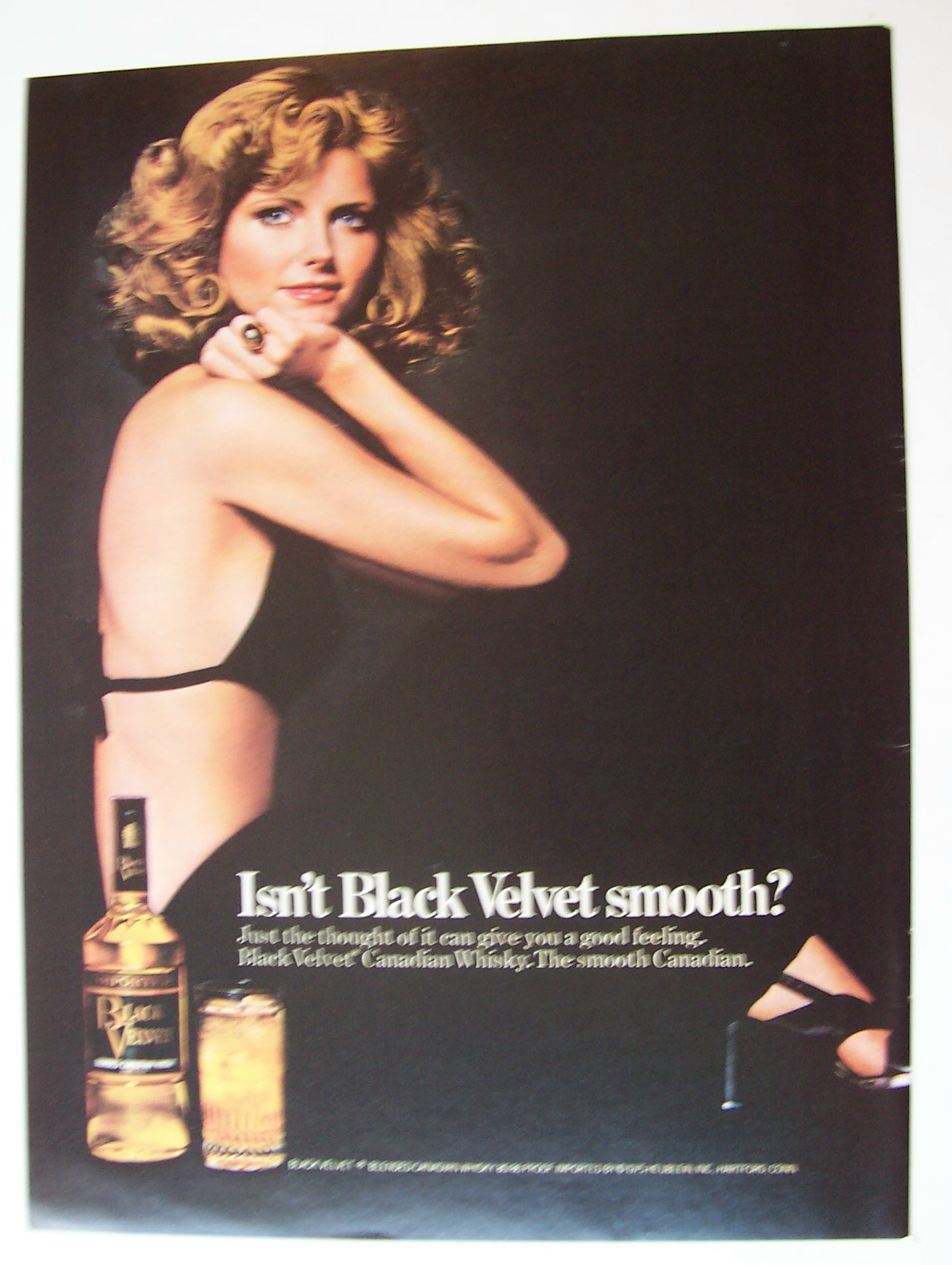 1975  Black  Velvet  Whiskey  with  Cheryl  Tiegs