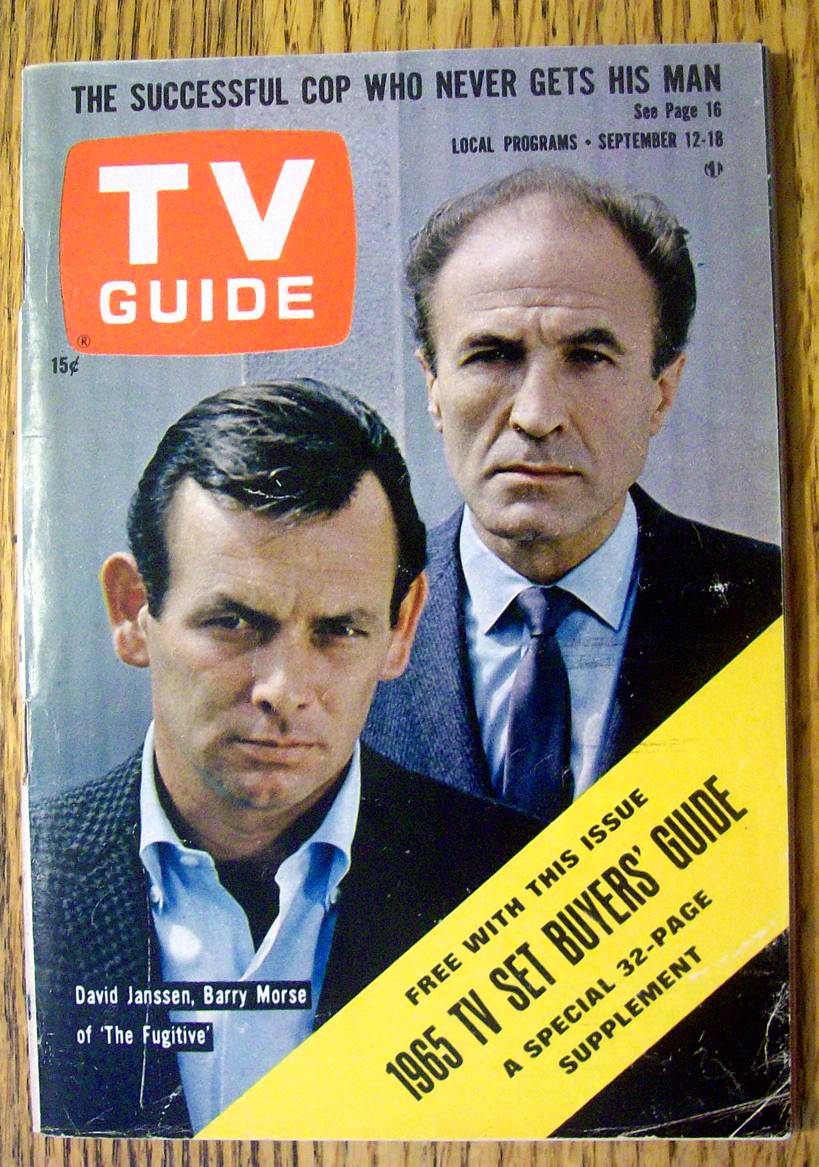 TV Guide-September 12-18, 1964-David Janssen