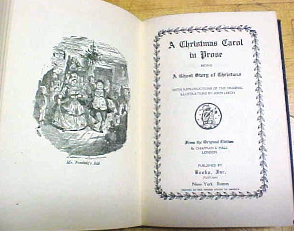 Dickens Christmas Carol & The Chimes 1900's