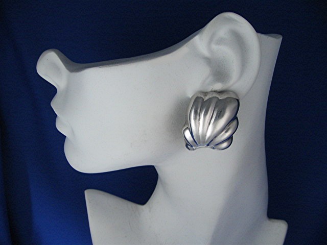 Earrlings Sterling Silver Mexico Clips  Mark TO -