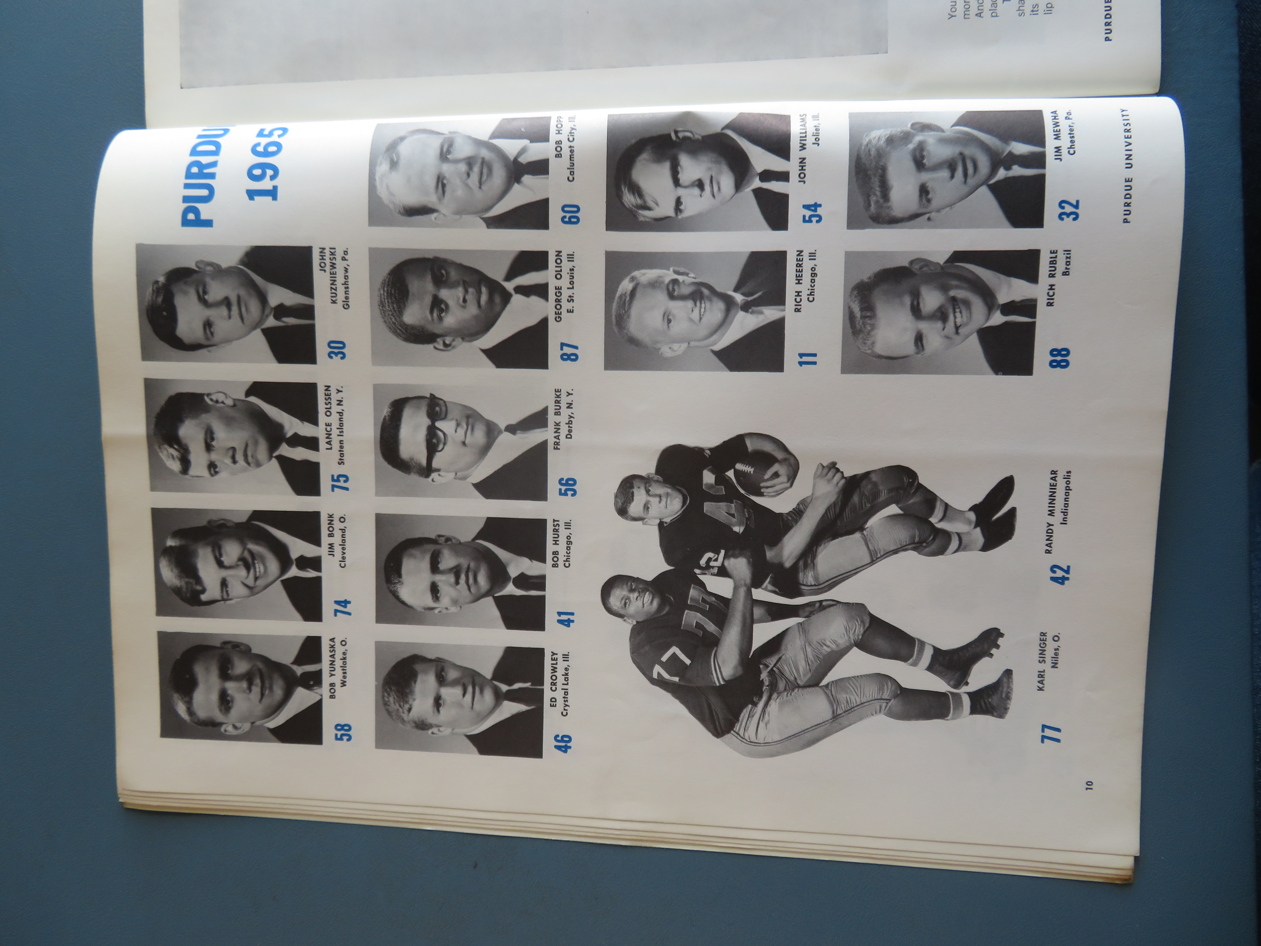 1965 Purdue vs Notre Dame Official Program