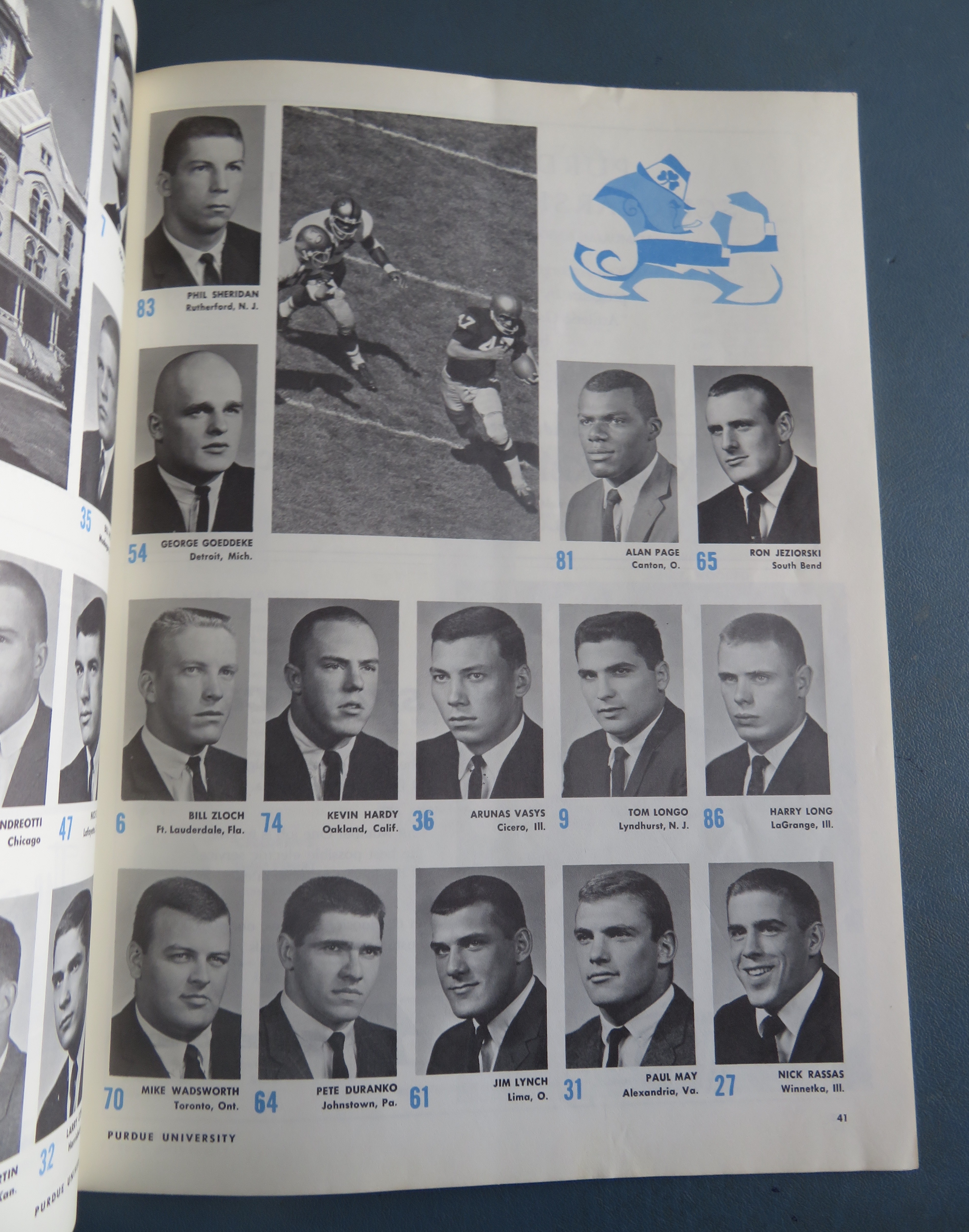 1965 Purdue vs Notre Dame Official Program