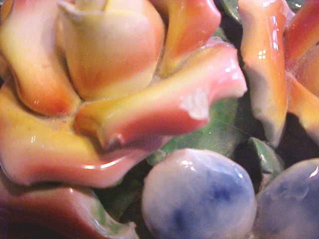 Capo di Monte Covered Bowl Roses Italy