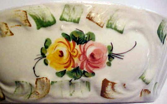 Capo di Monte Covered Bowl Roses Italy