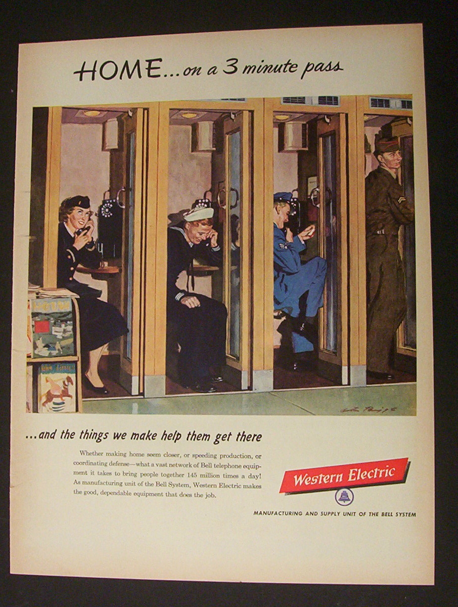 1951 Dual Ad: Fatima  Cigarettes  & Western  Electric