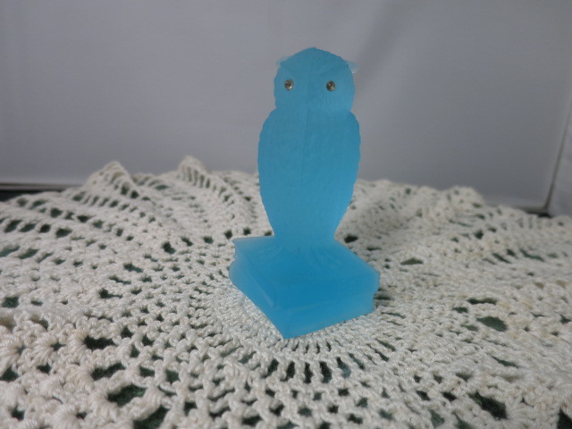 Vintage Westmoreland Owl Figurine Sitting on Books 1970s