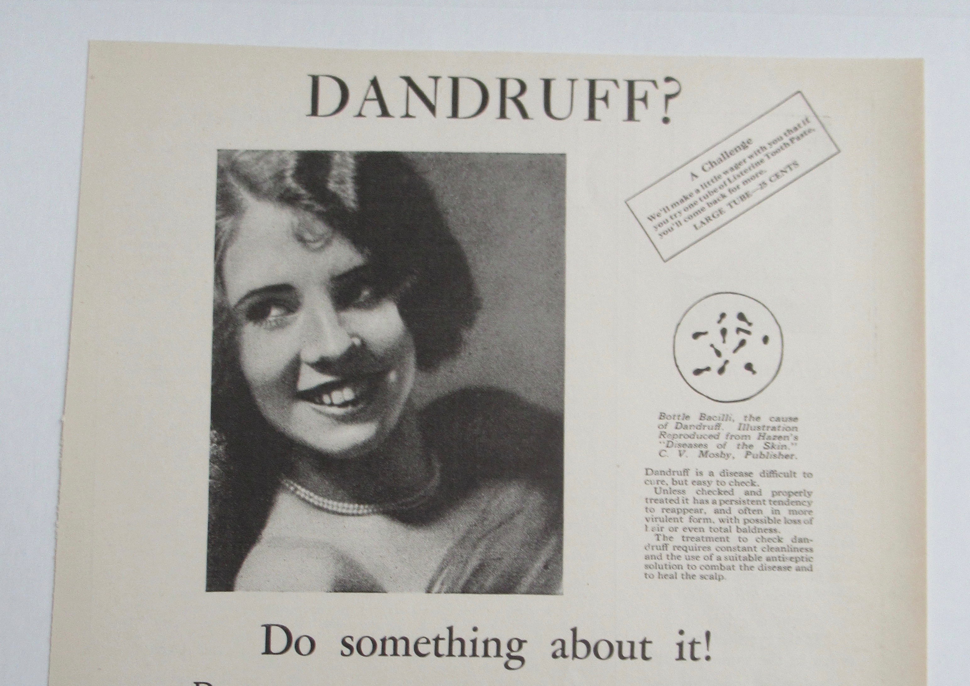 1926 Listerine with Woman Smiling