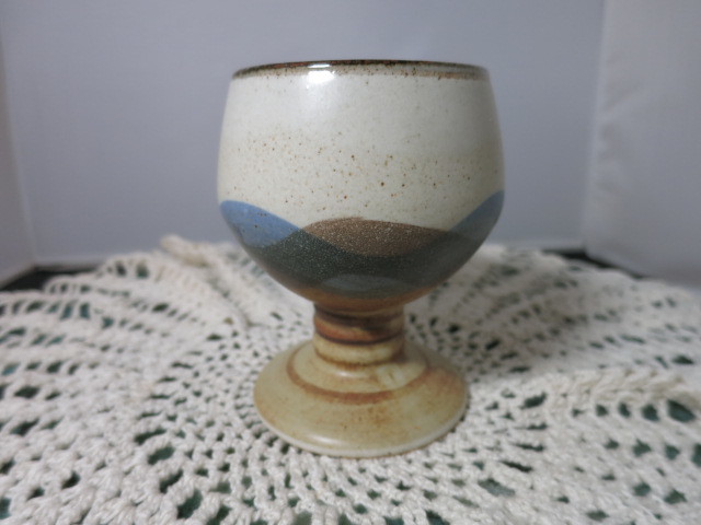 Vintage Stoneware Cup Mug holds 8 fluid ounces