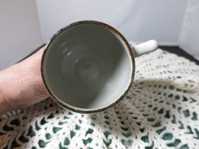 Vintage Stoneware Cup Mug holds 8 fluid ounces