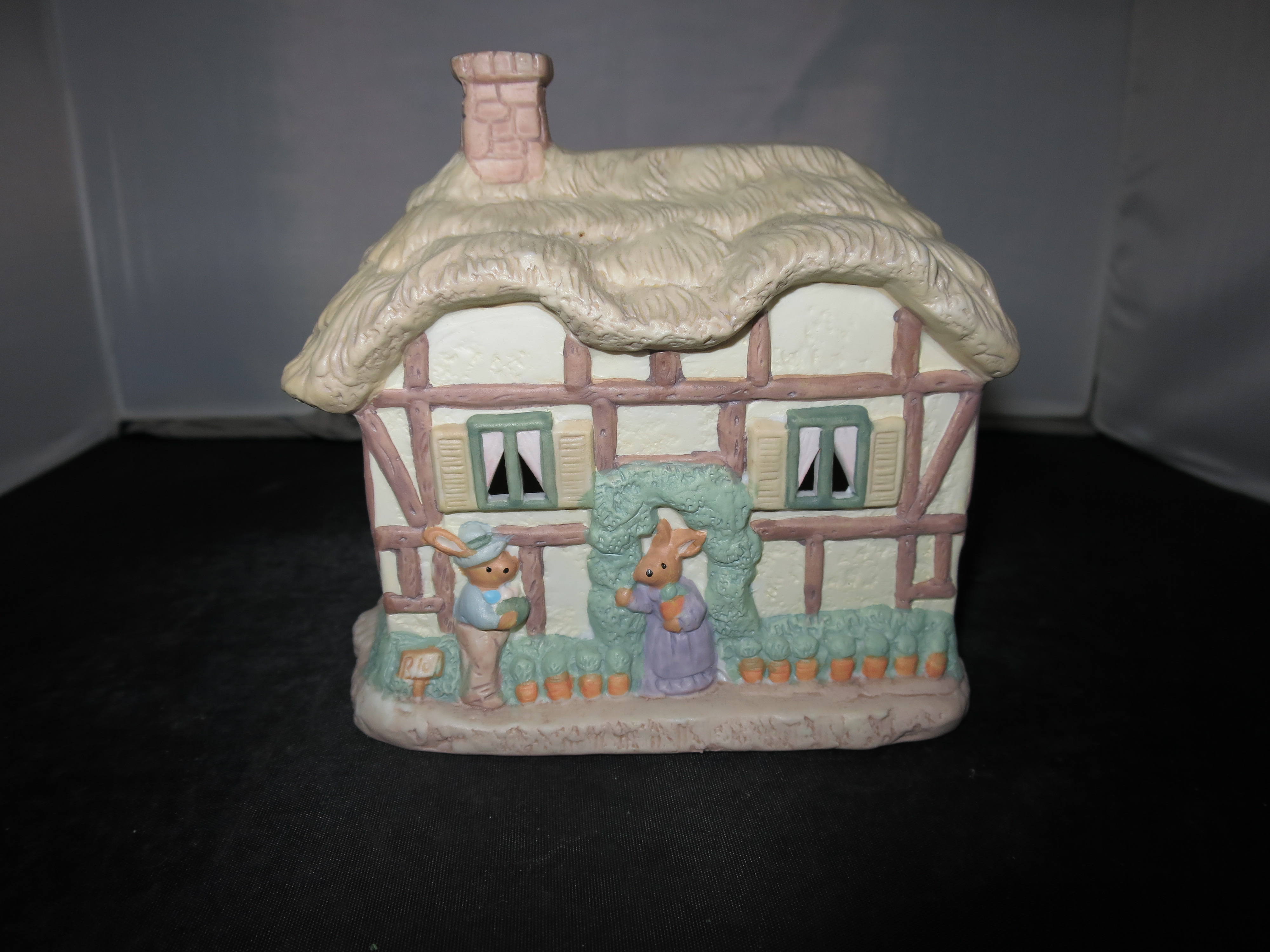 Easter Bunny Rabbit House Village Accessory