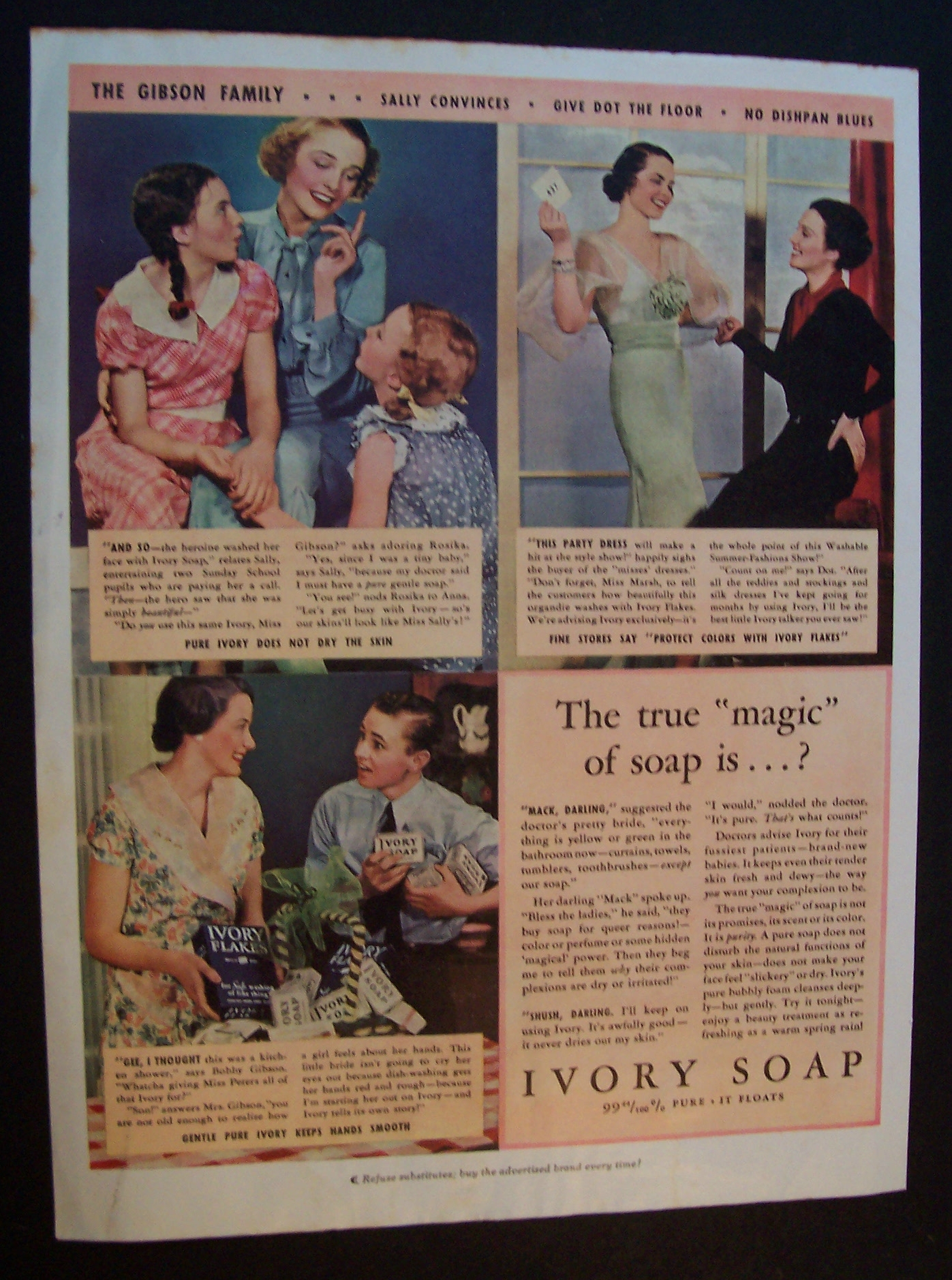 1935 Ivory Soap with a Family