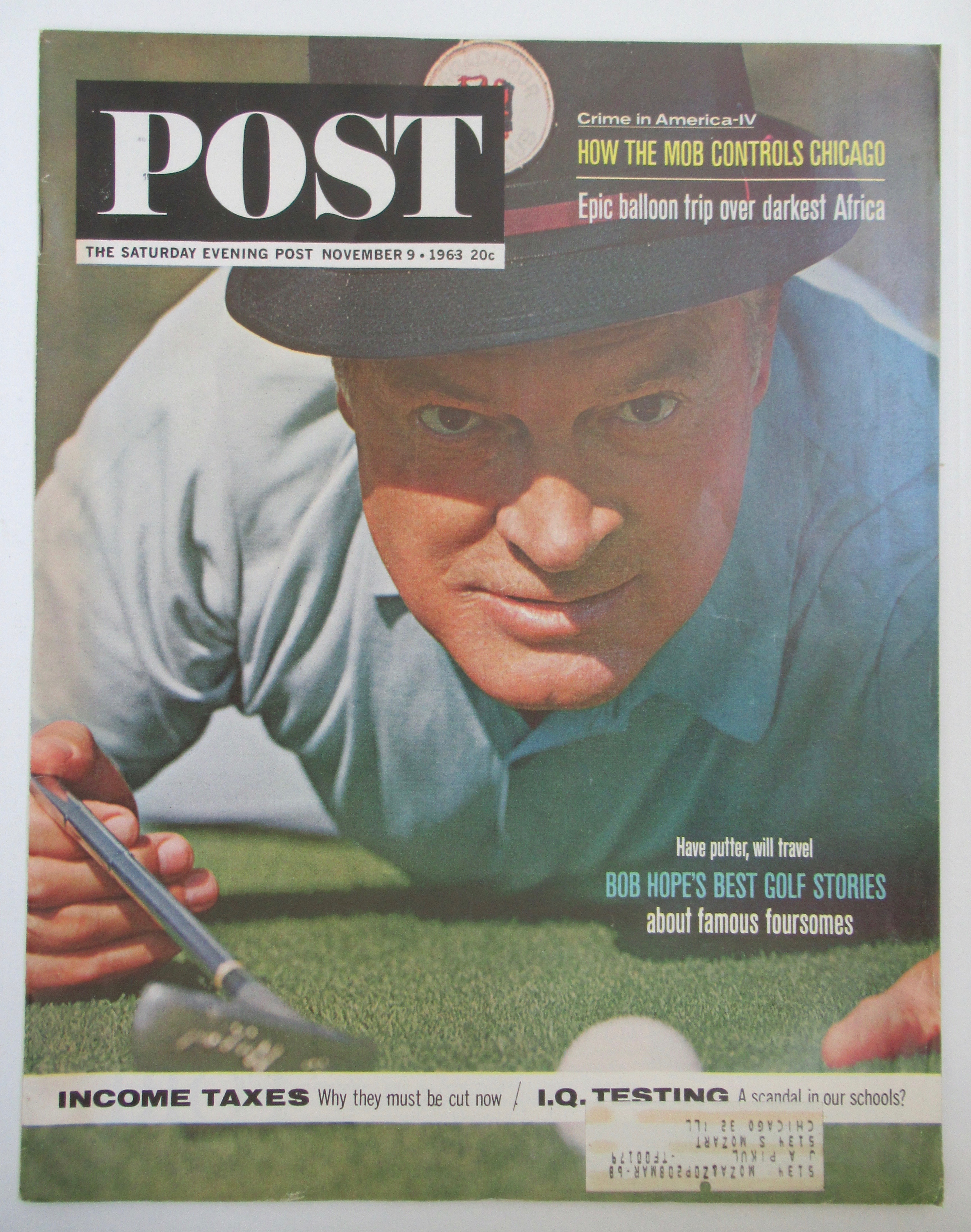 Saturday Evening Post Magazine-Nov 9, 1963-Bob Hope