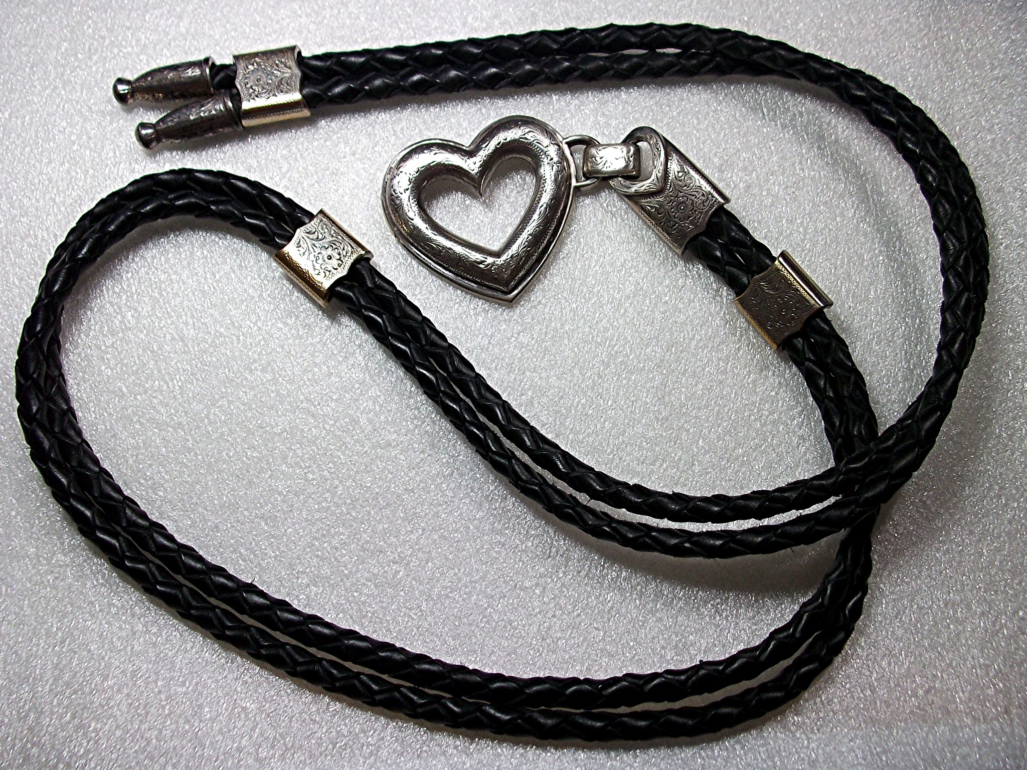 Brighton Black Braided Leather Belt