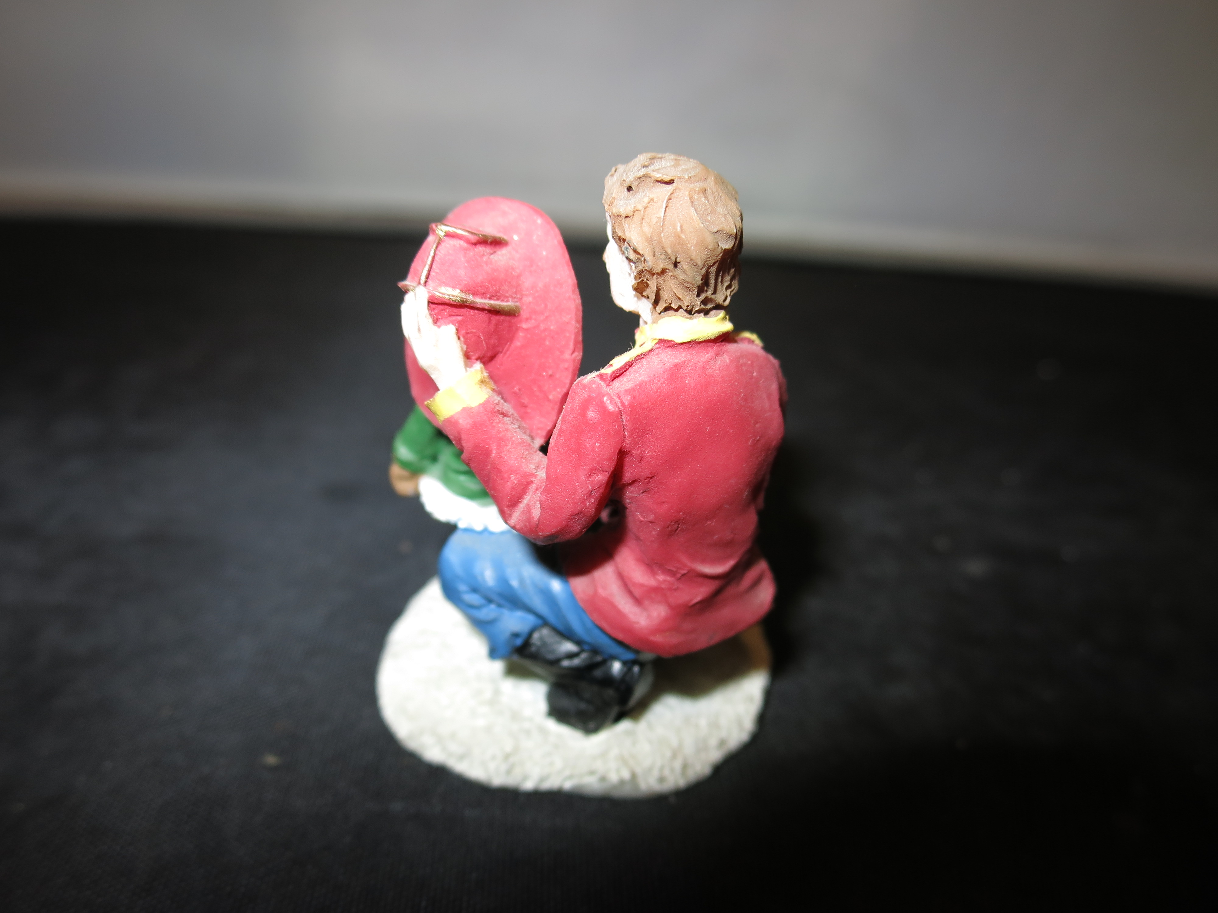 Fireman Boy with hat village accessory