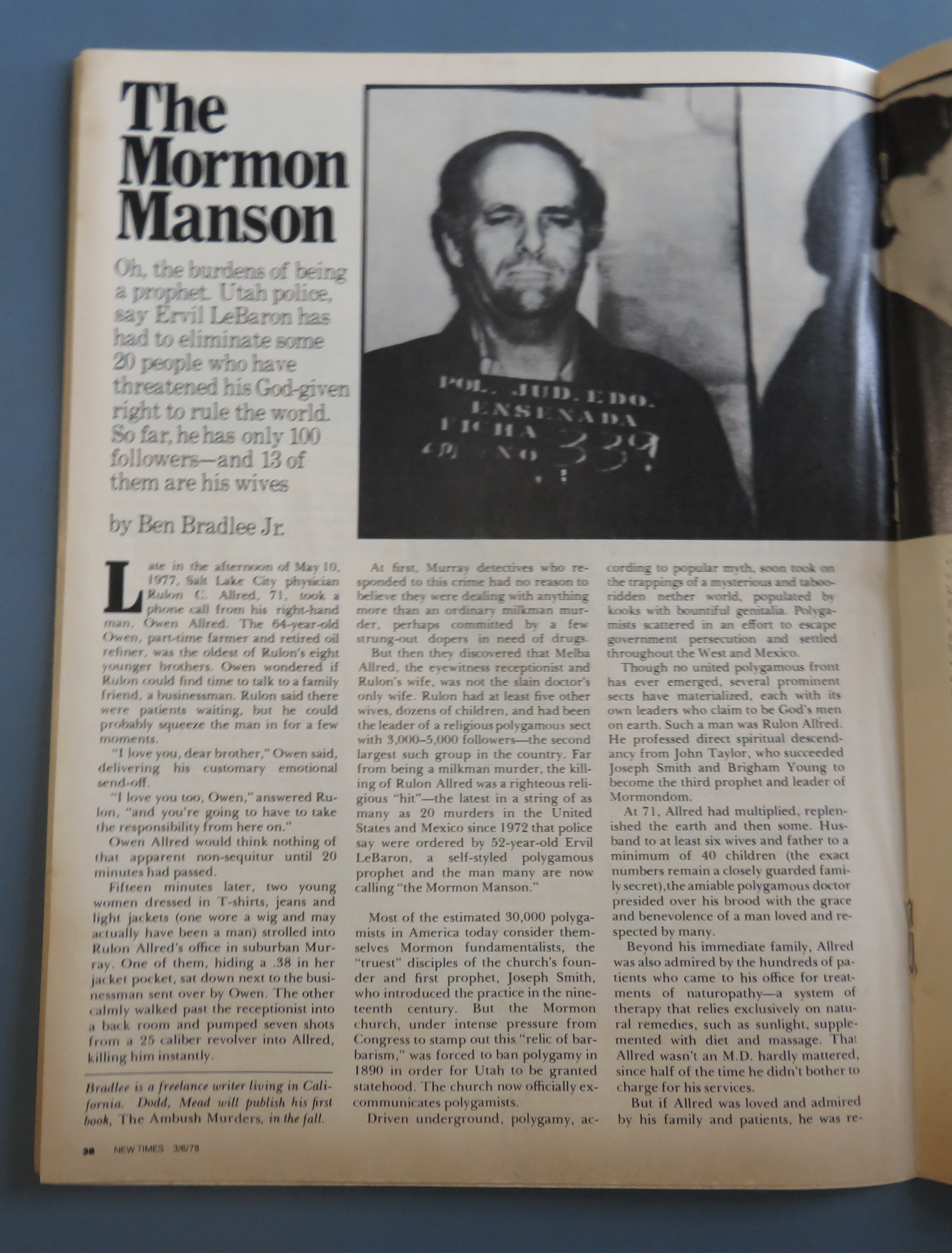 New Times Magazine March 6, 1978 Ultimate Air Pollution