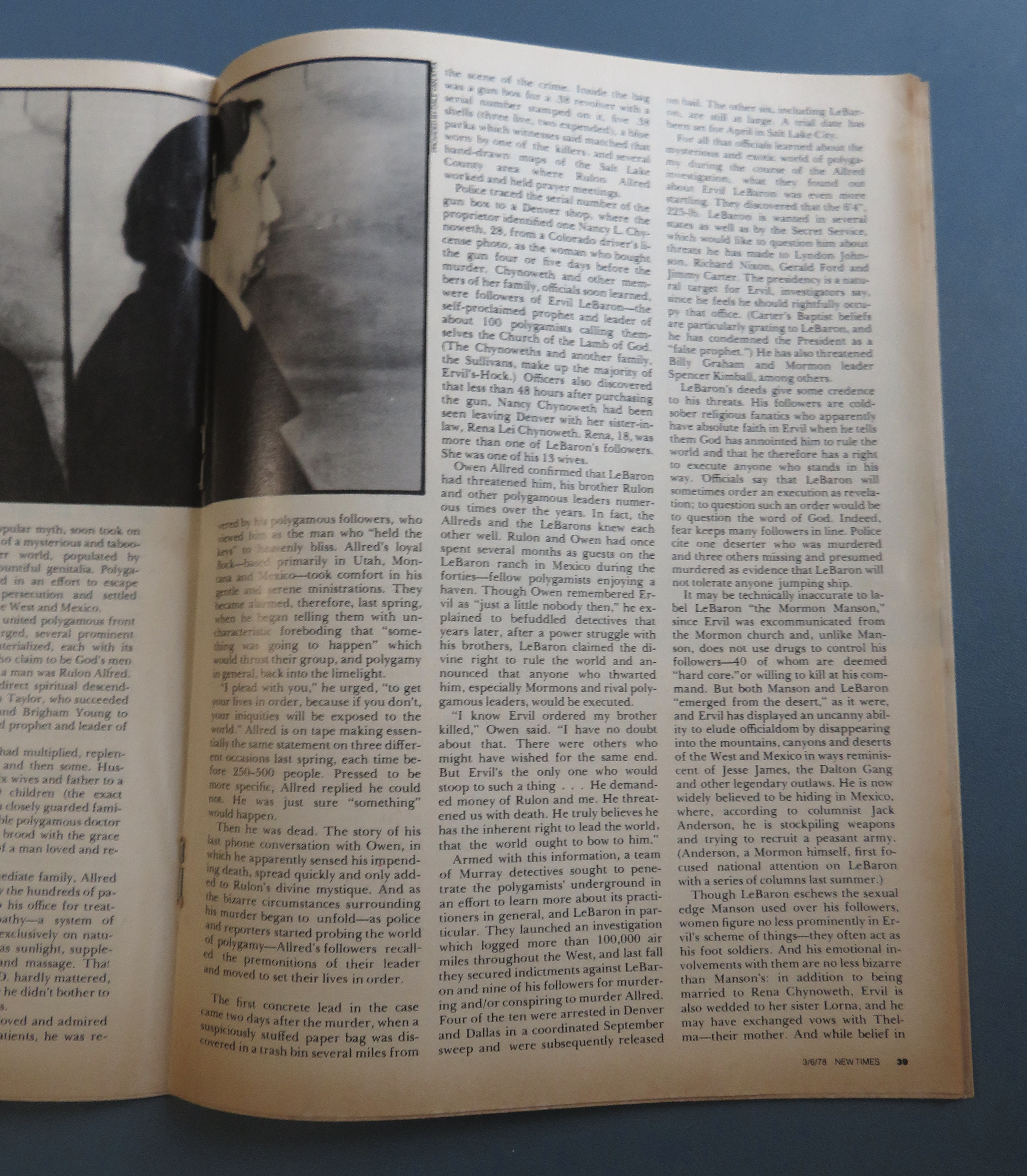 New Times Magazine March 6, 1978 Ultimate Air Pollution