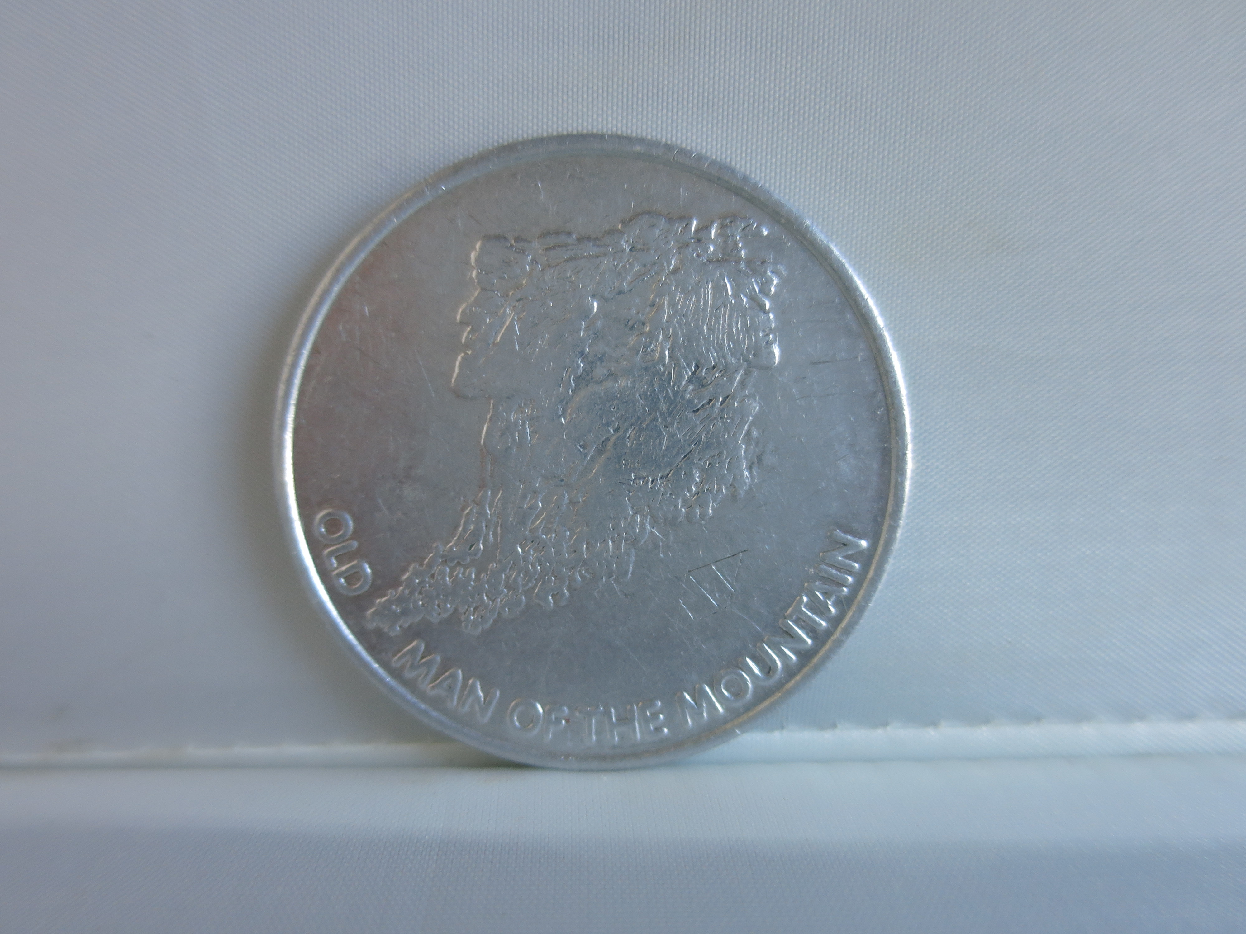 Old Man Of The Mountain New Hampshire Lottery Scratch Coin Token