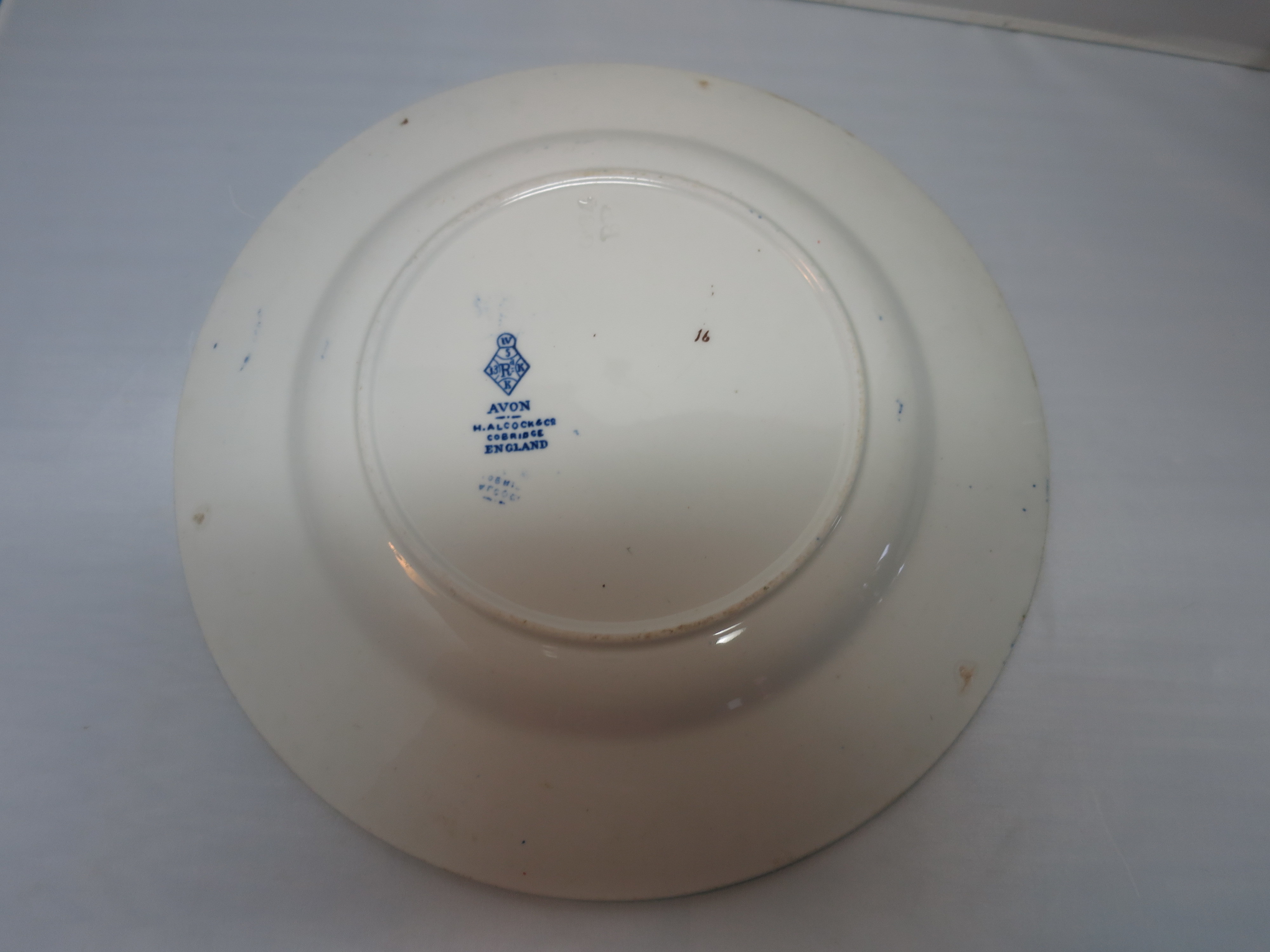 Avon H. Alcock & Co CoBridge England Ironstone Plate Floral