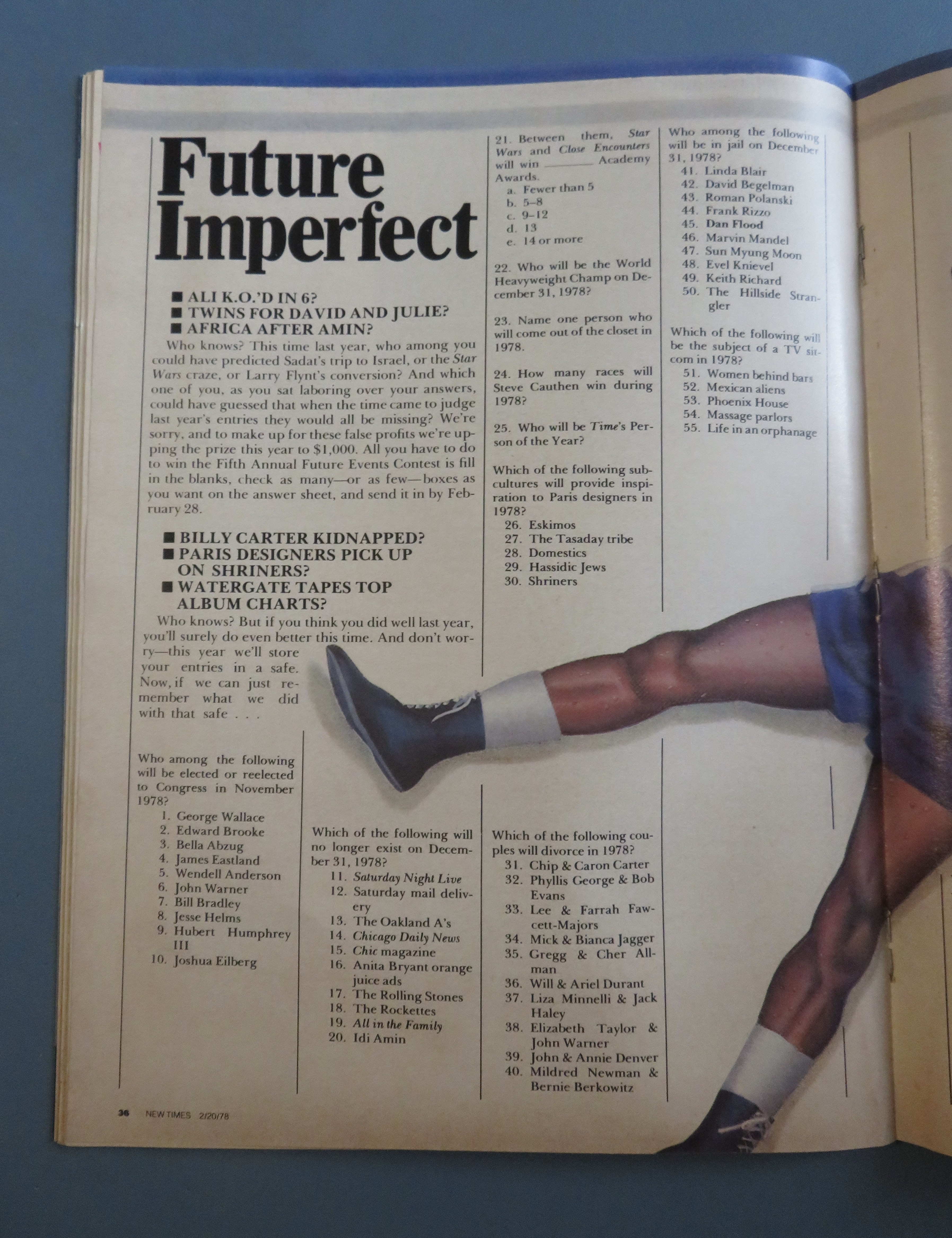 New Times Magazine February 20, 1978 Fired