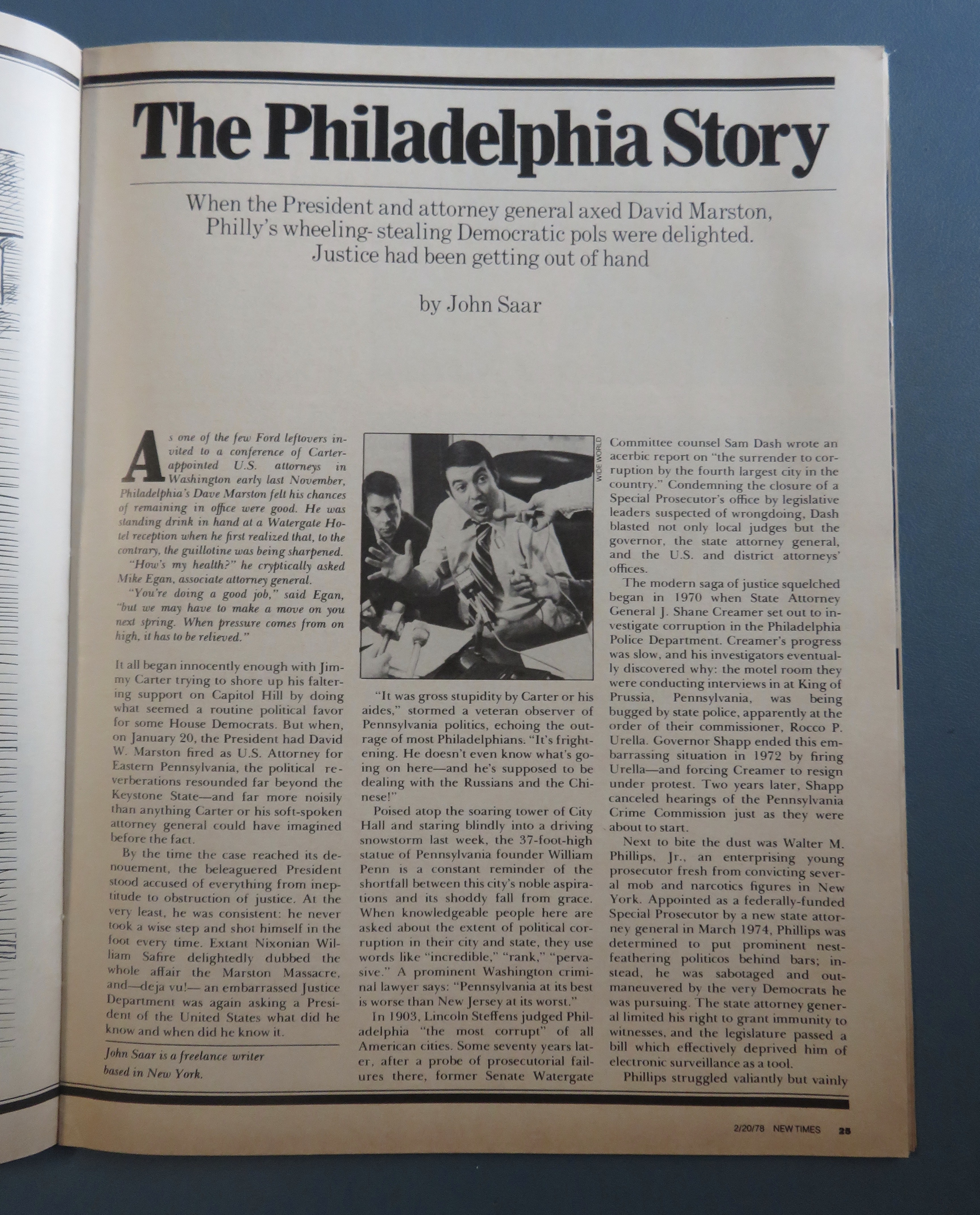 New Times Magazine February 20, 1978 Fired