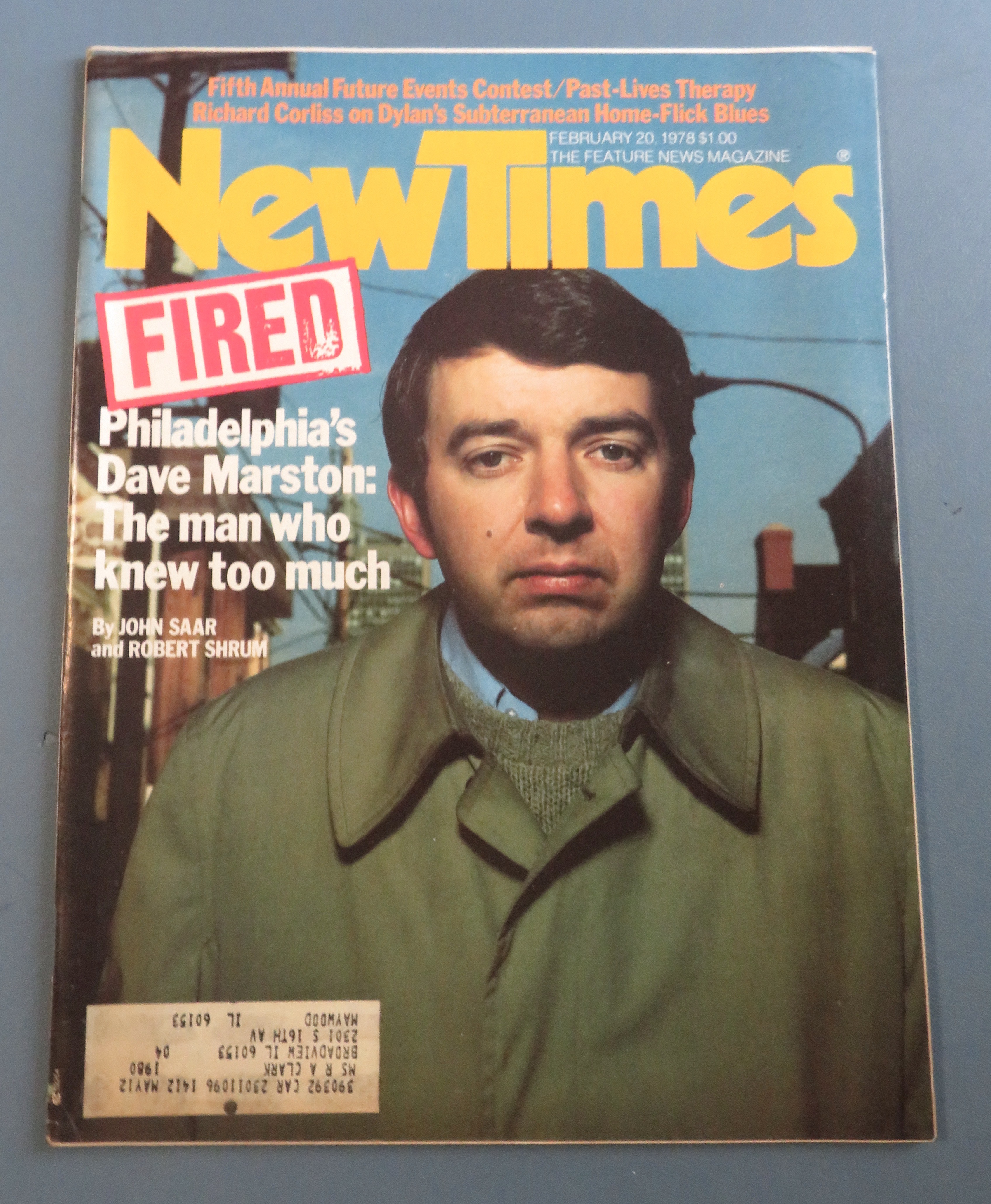 New Times Magazine February 20, 1978 Fired