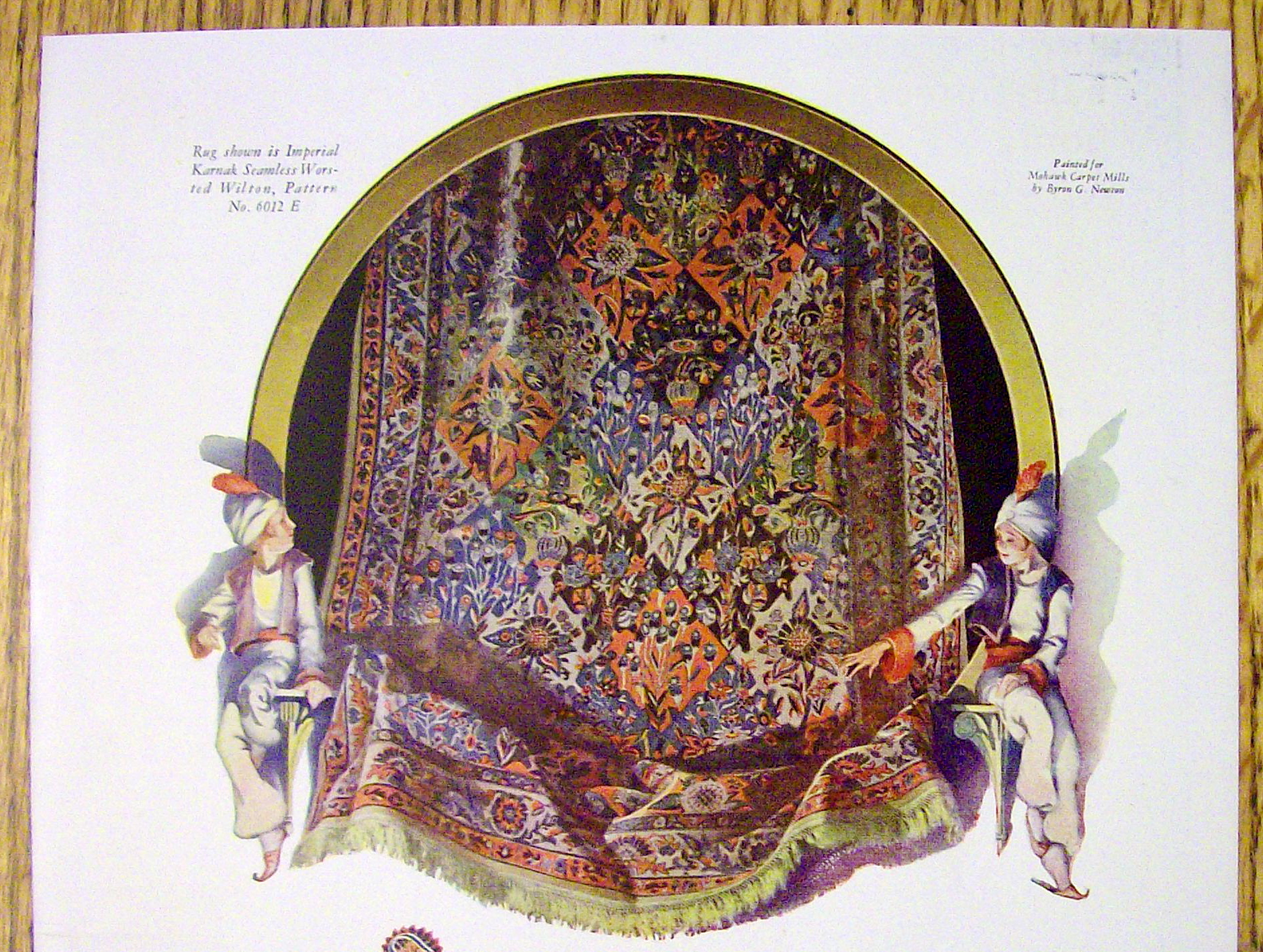 1928 Mohawk Rugs & Carpets w/Imperial Karnak By Newton