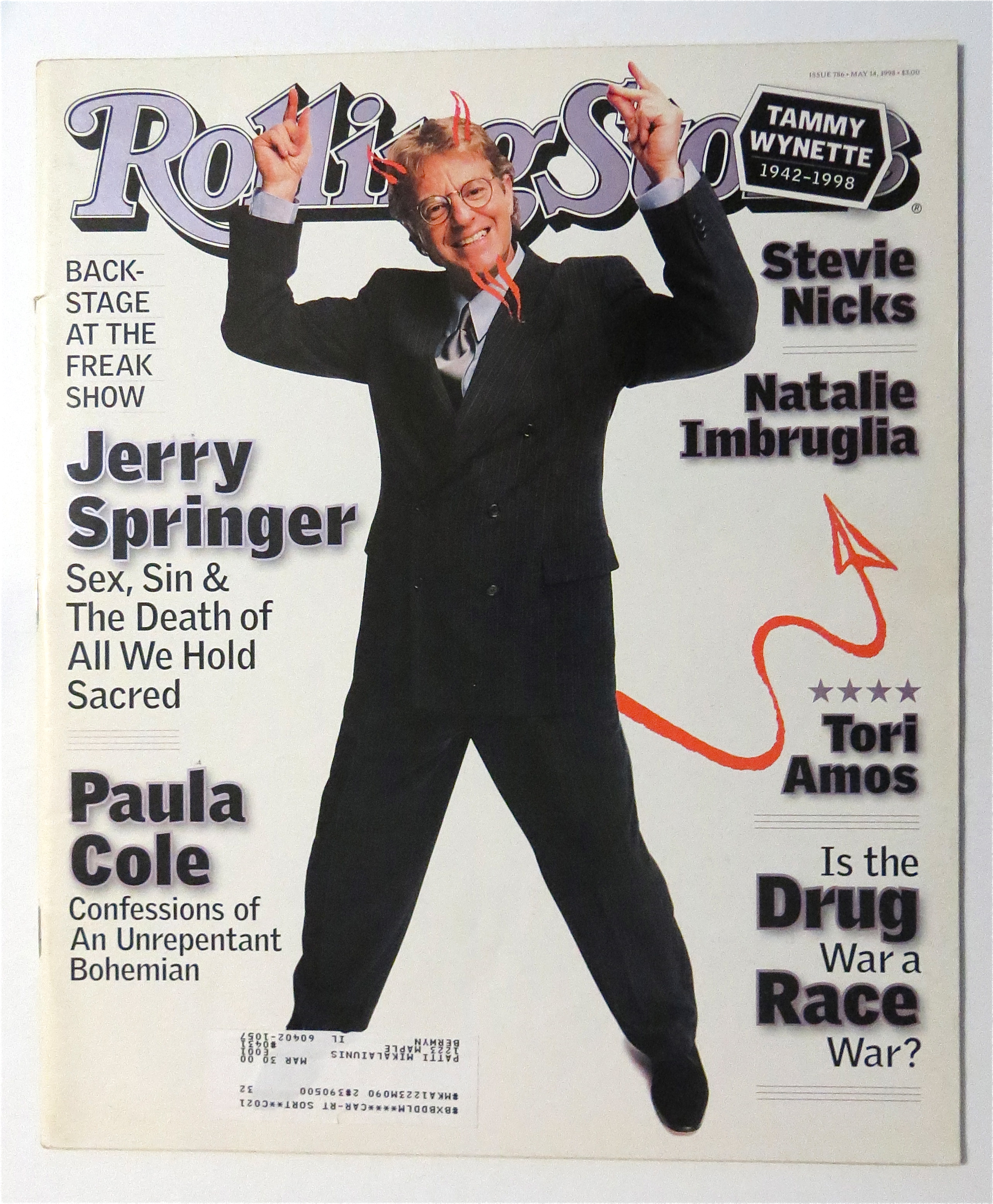 Rolling Stone May 14, 1998-Jerry Springer