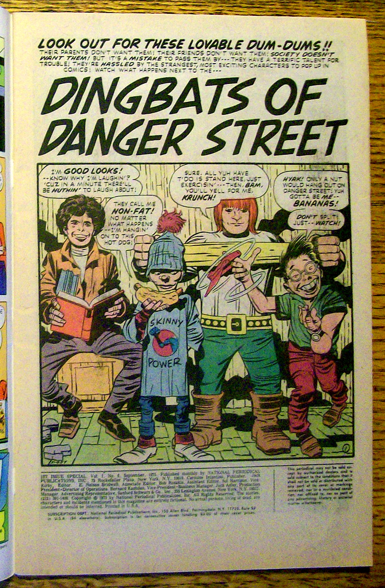 Dingbats Of Danger Street Comic #6-September 1975