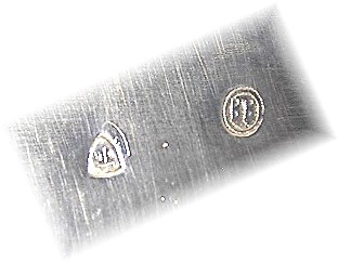 Antique 1928 Danish Sterling Silver/Crystal V