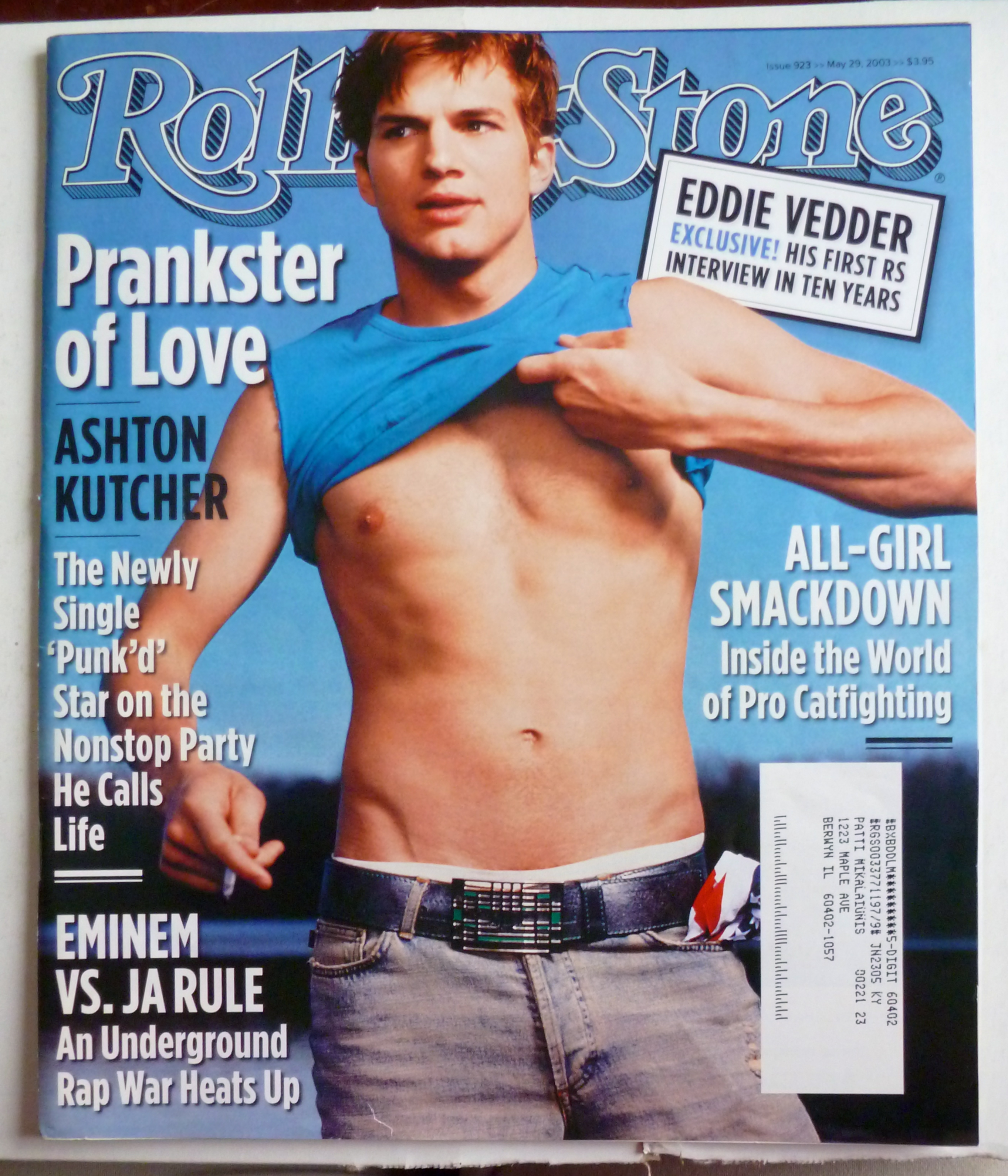 Rolling Stone Magazine May 29, 2003 Ashton Kutcher