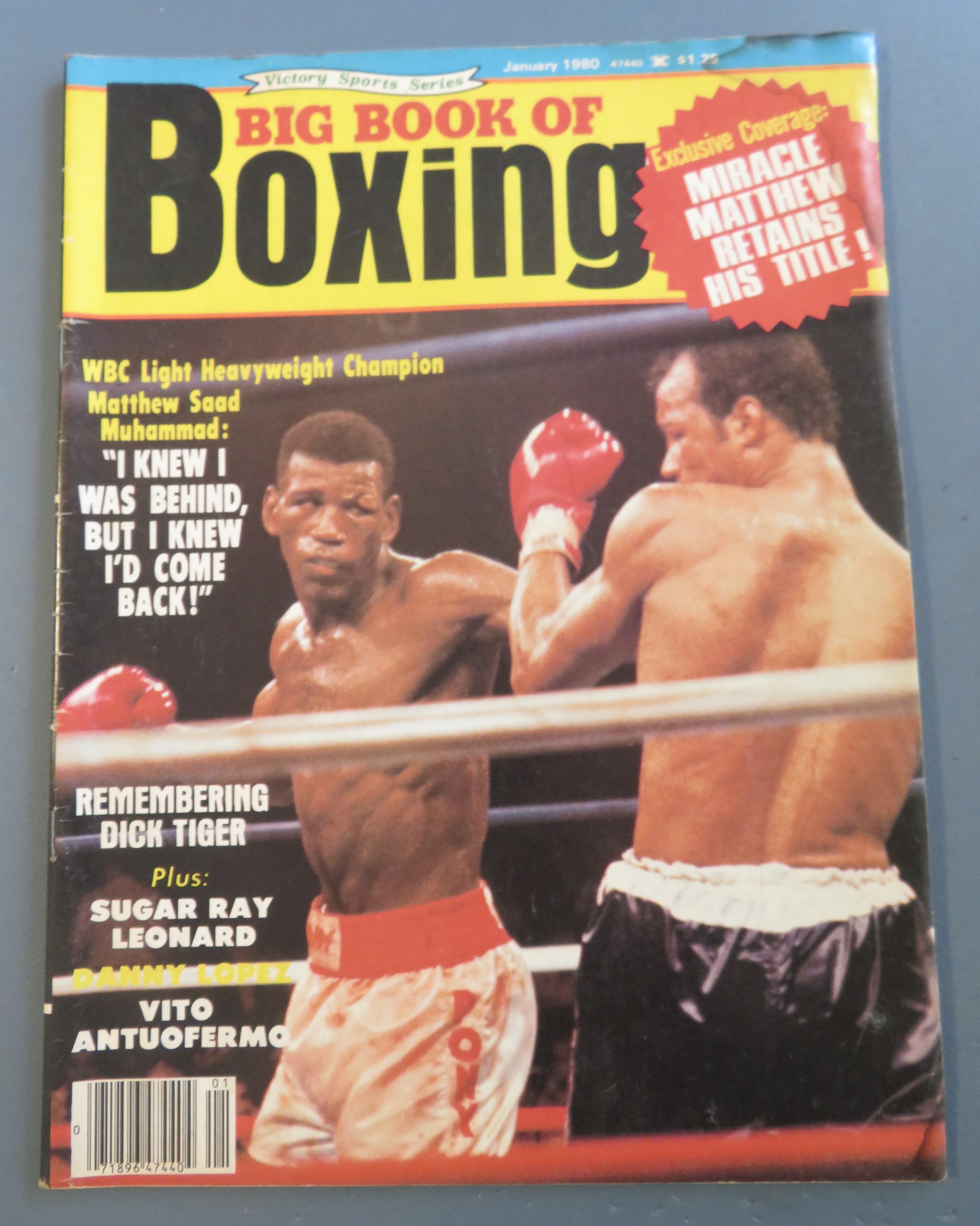 Big Book Of Boxing Magazine January 1980 Matthew Saad