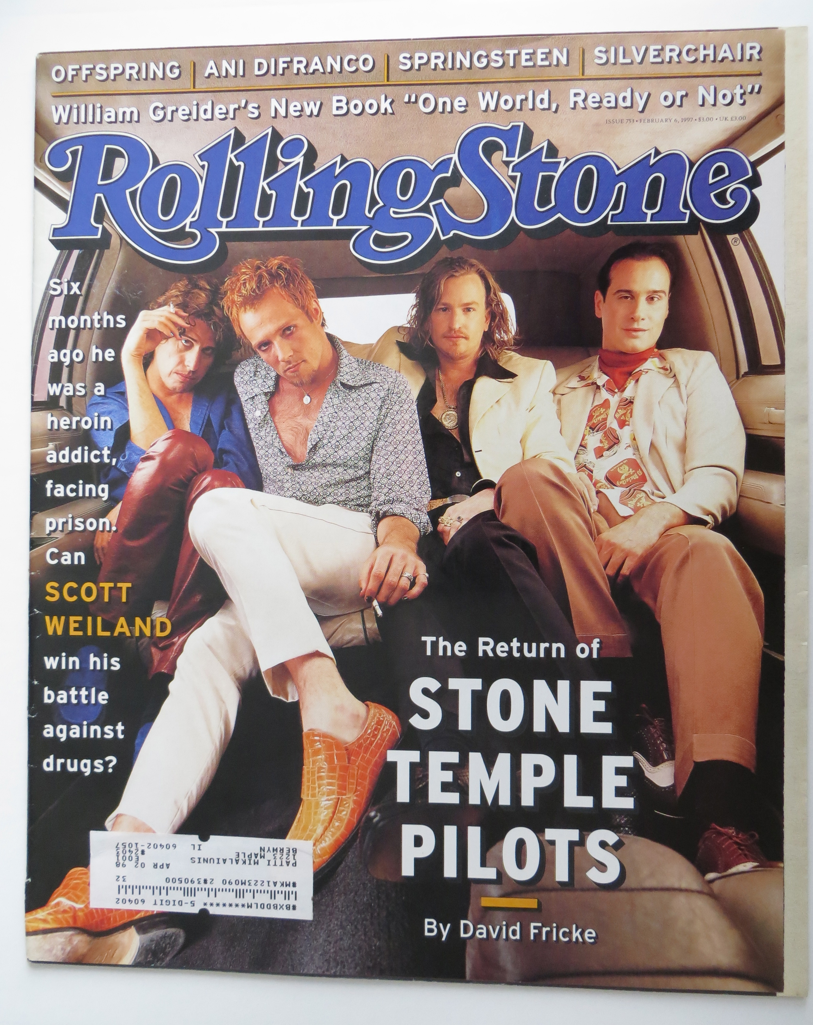 Rolling Stone February 6, 1997 Stone Temple Pilots