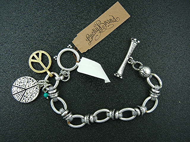 Silver Tone Charm Bracelet Lucky Brand