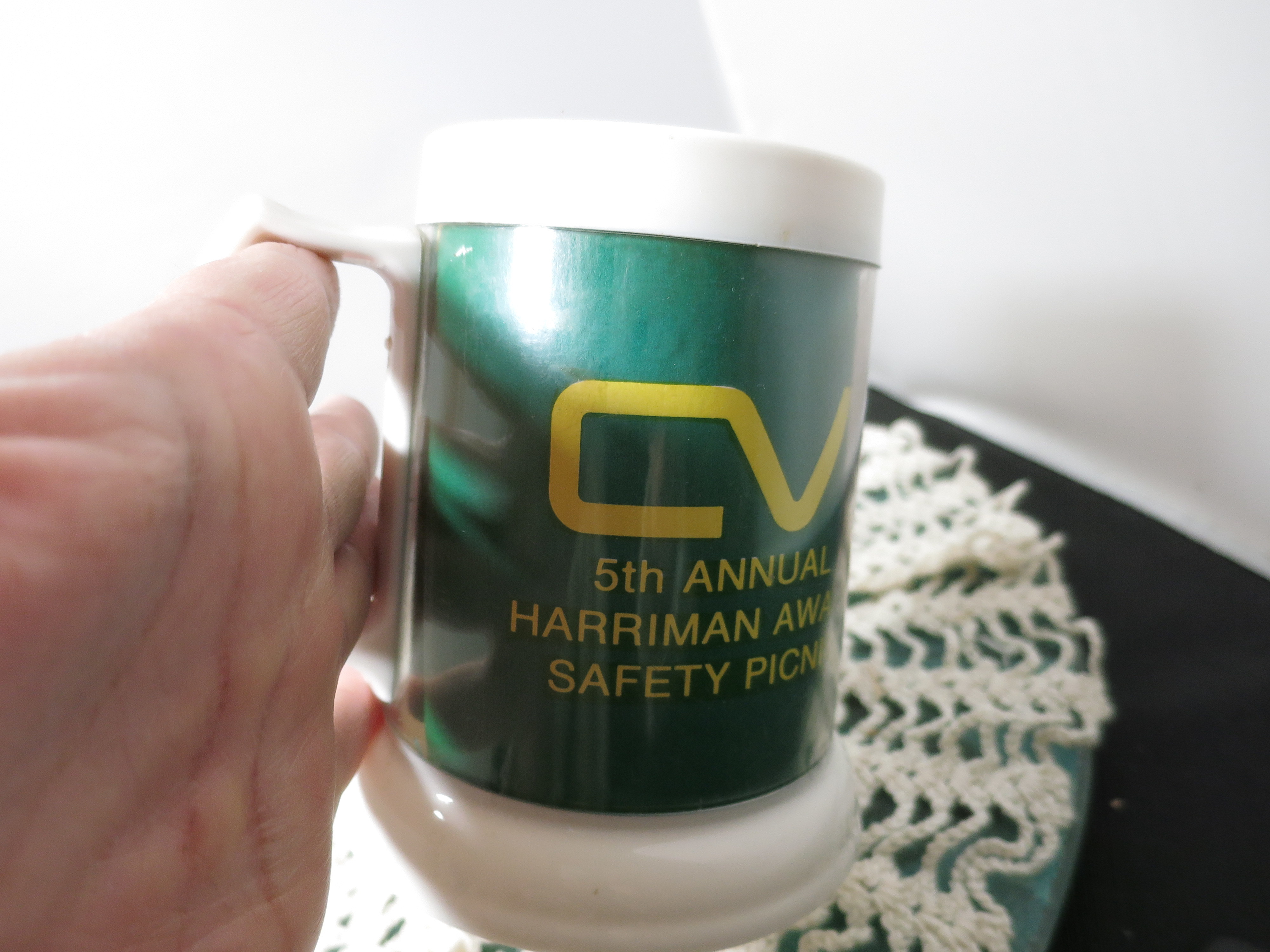 CV Railroad CV 5th Annual Harriman Award Safety Picnic Cup Mug