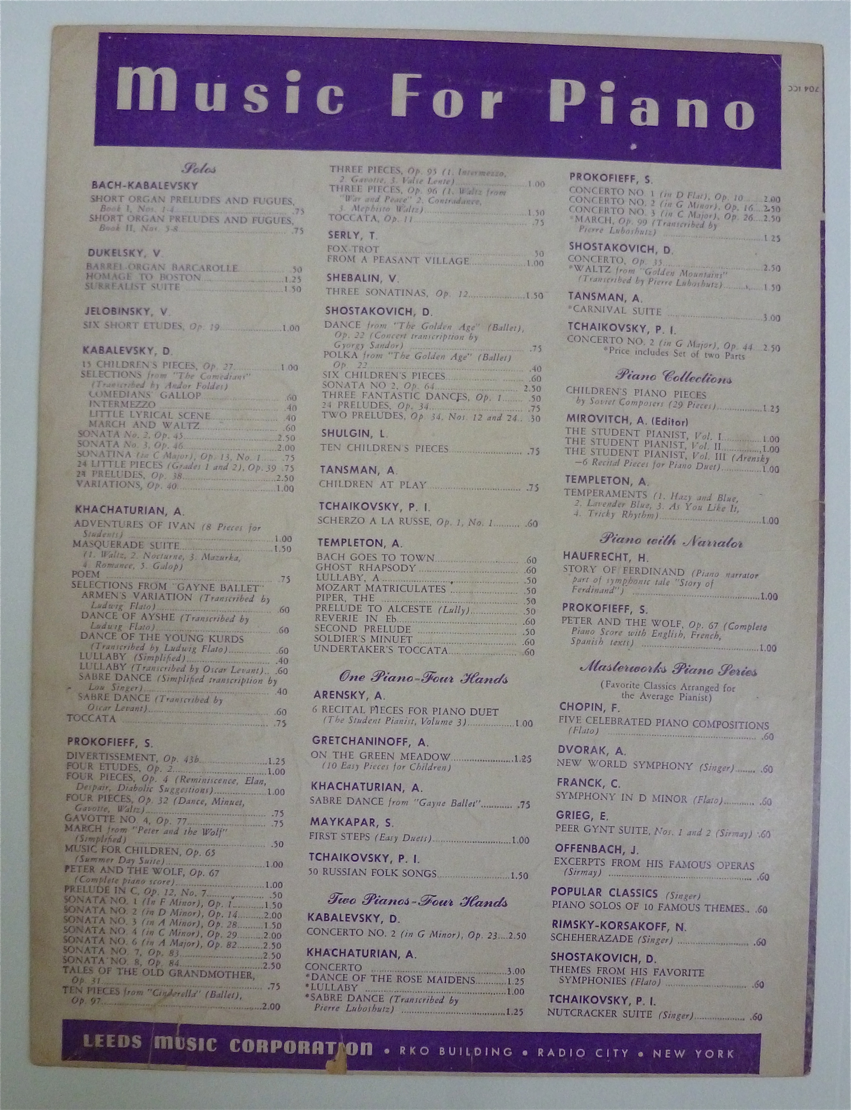 Sheet Music For 1949 Whispering Hope