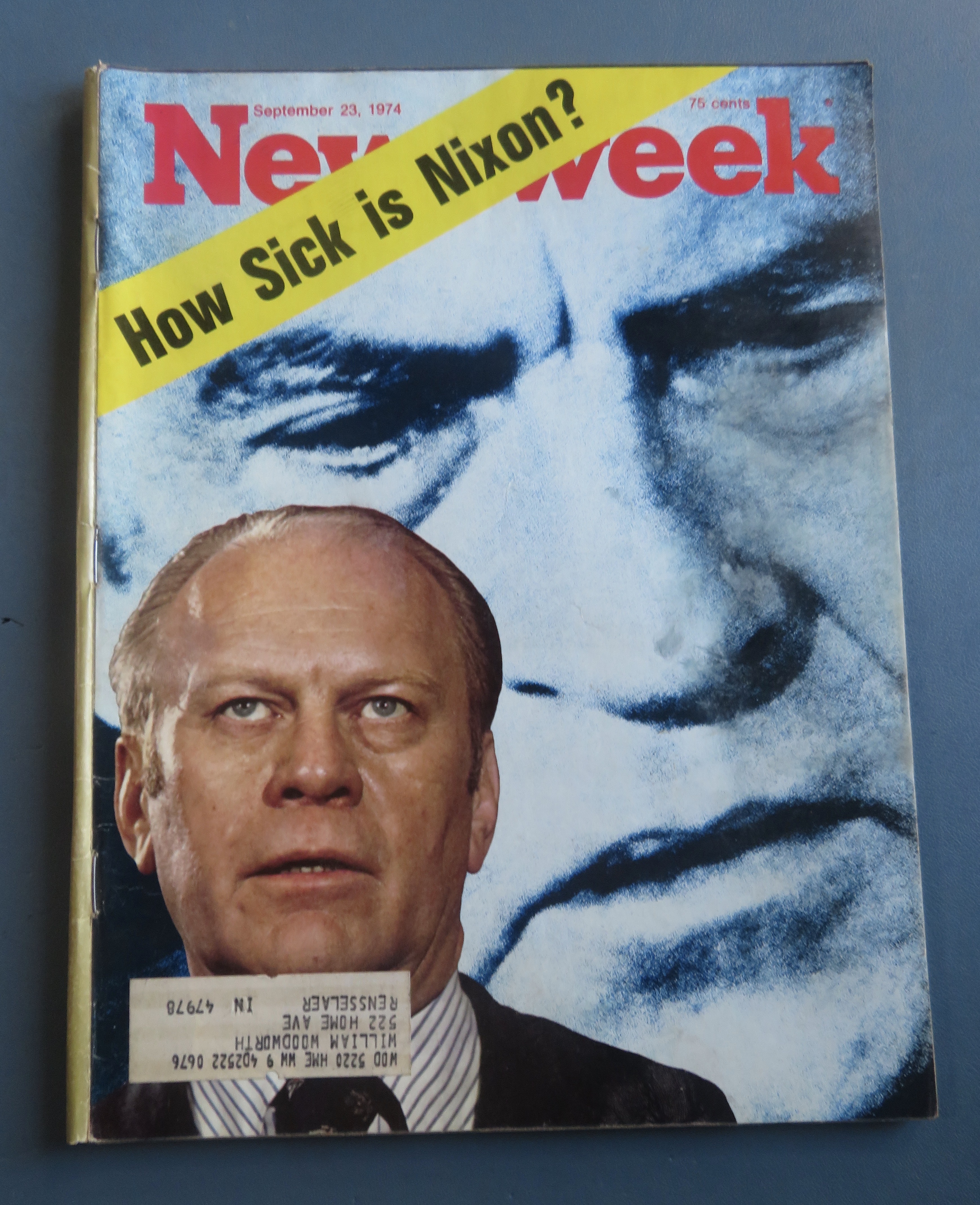 Newsweek Magazine September 23, 1974 How Sick Is Nixon