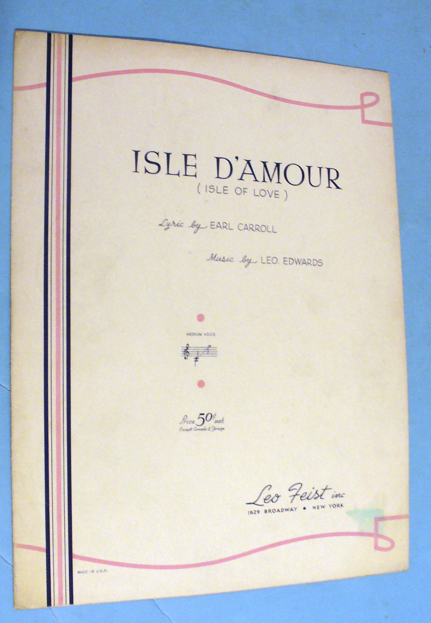 1913 Isle of Love by Earl Carroll