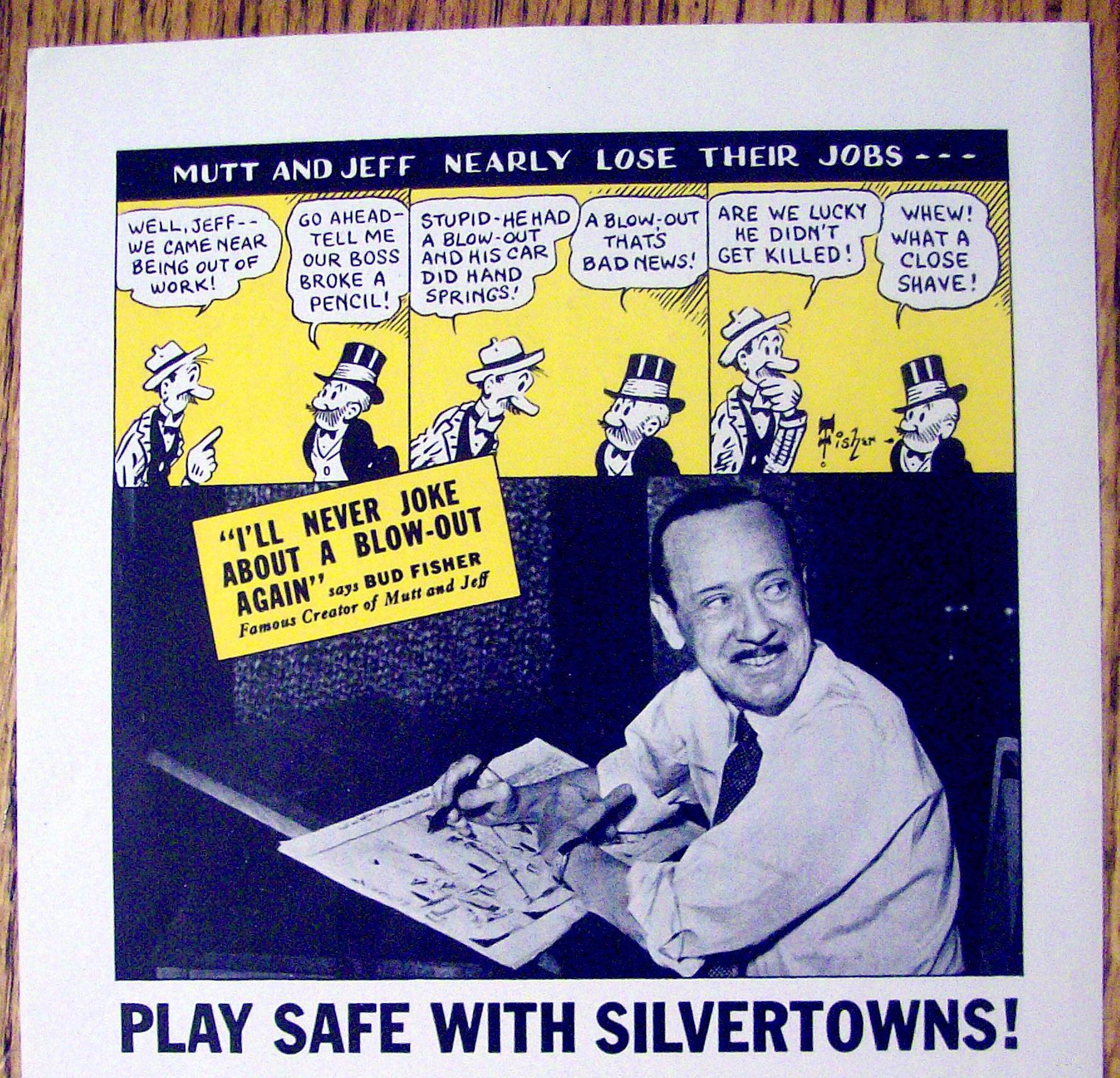 1935 Goodrich Safety Silvertown Tires with Bud Fisher