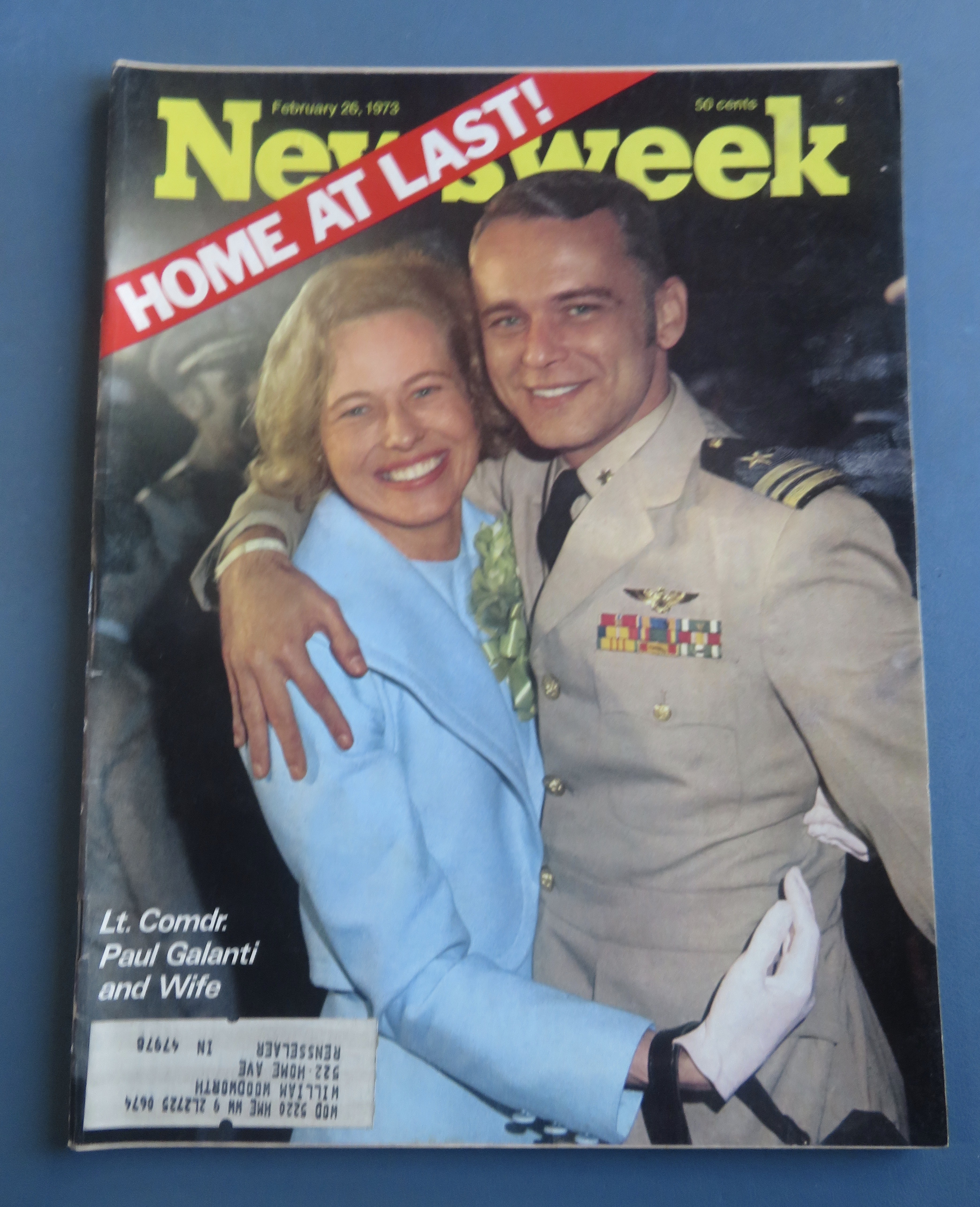 Newsweek Magazine February 26, 1973 Paul Galanti & Wife