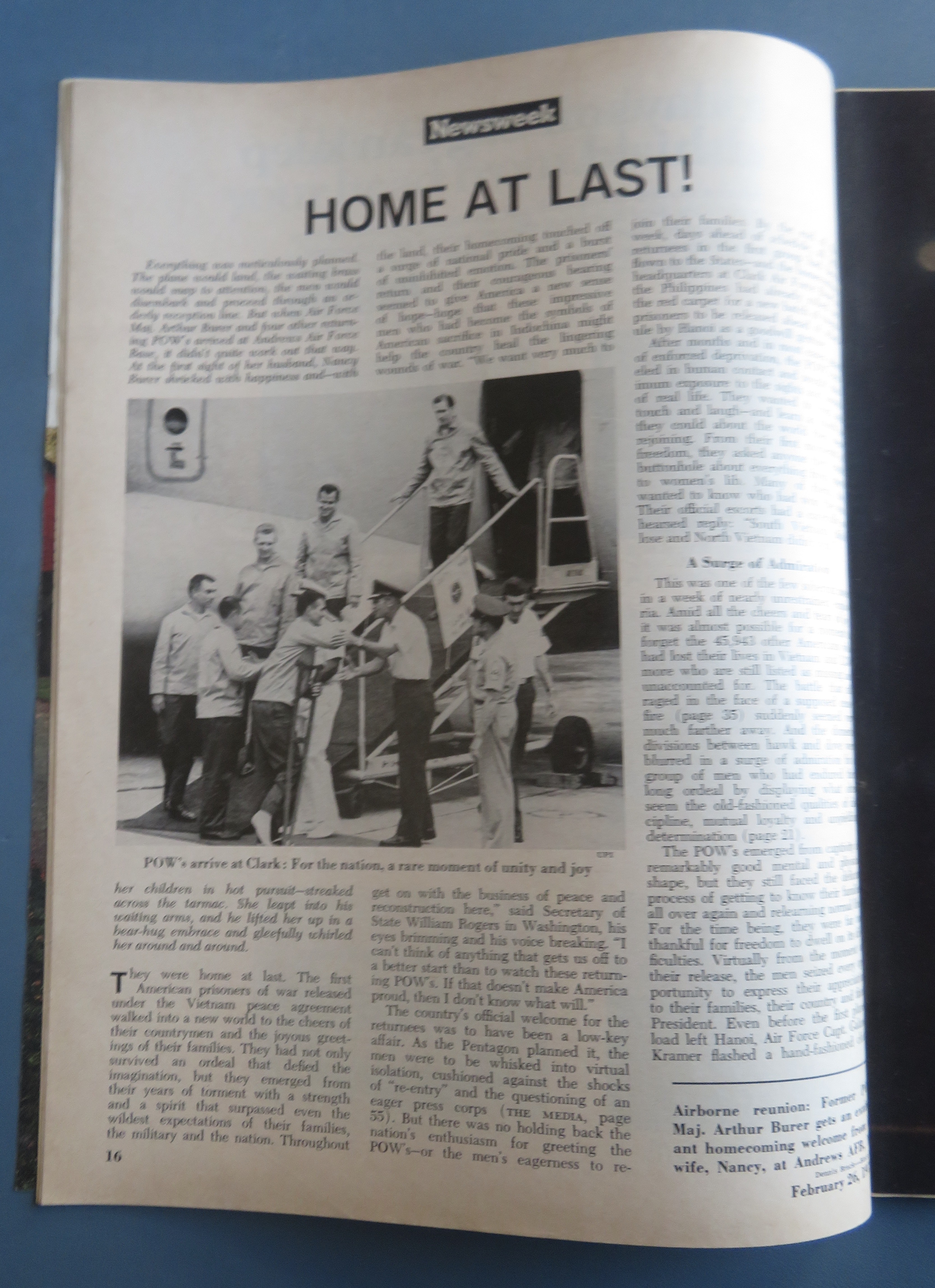 Newsweek Magazine February 26, 1973 Paul Galanti & Wife