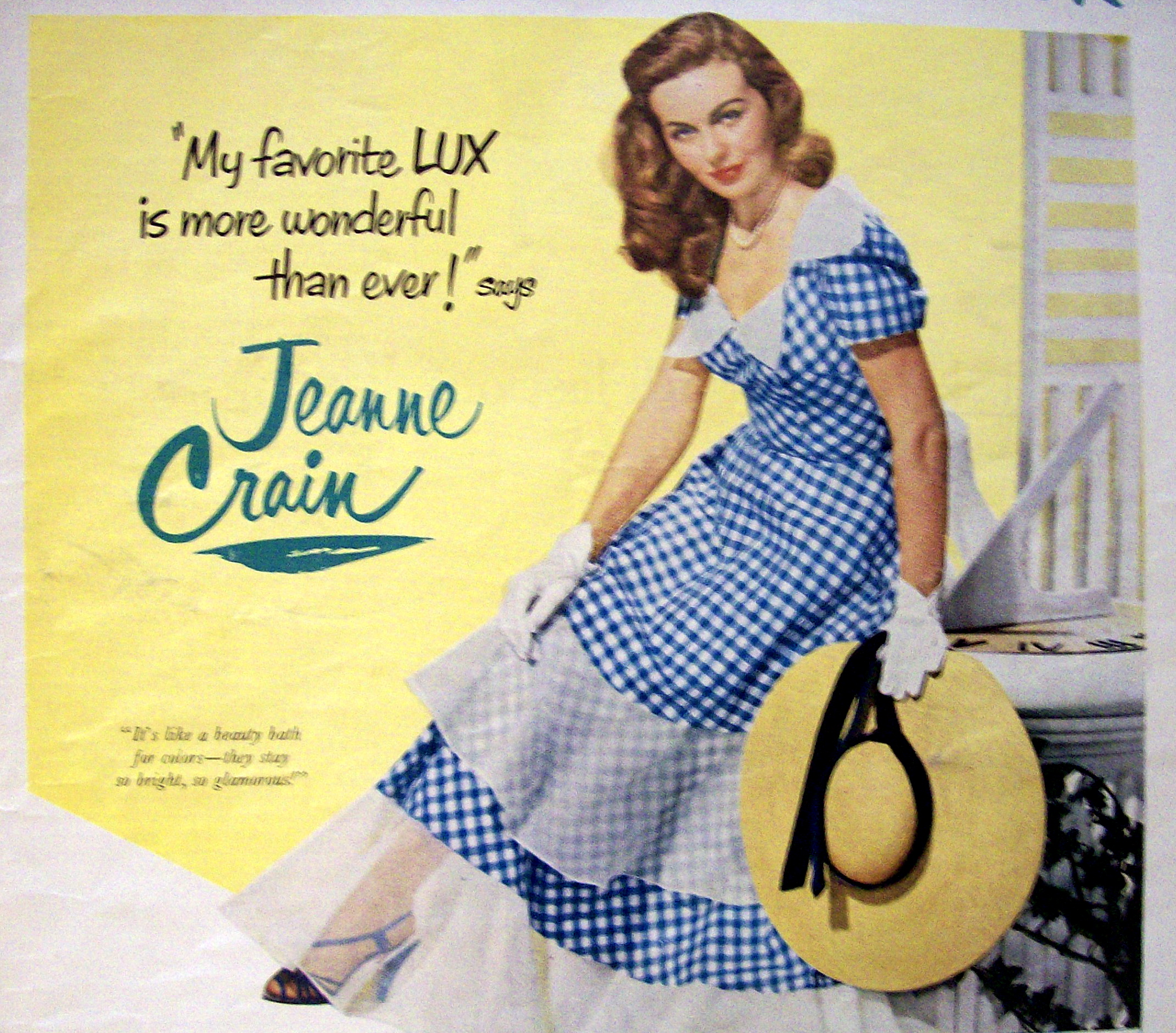 1951 Lux Flakes w/ Jeanne Crain (Take Care Of My Girl)