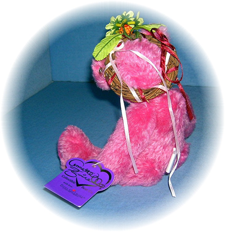 Annette Funicello  Pink Mohair Bear 10 Inches