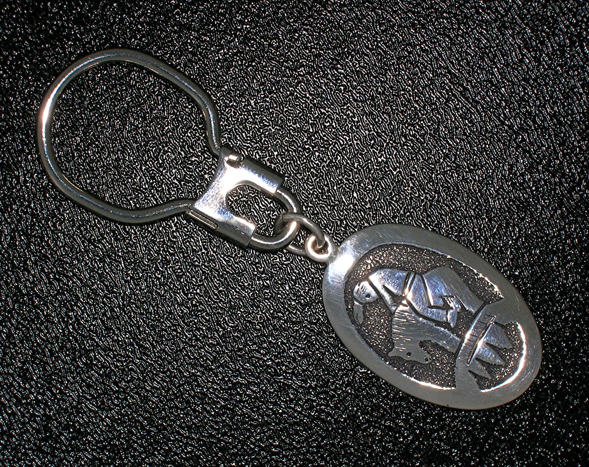 Navajo Tommy Singer Snr. Sterling Silver Key Fob
